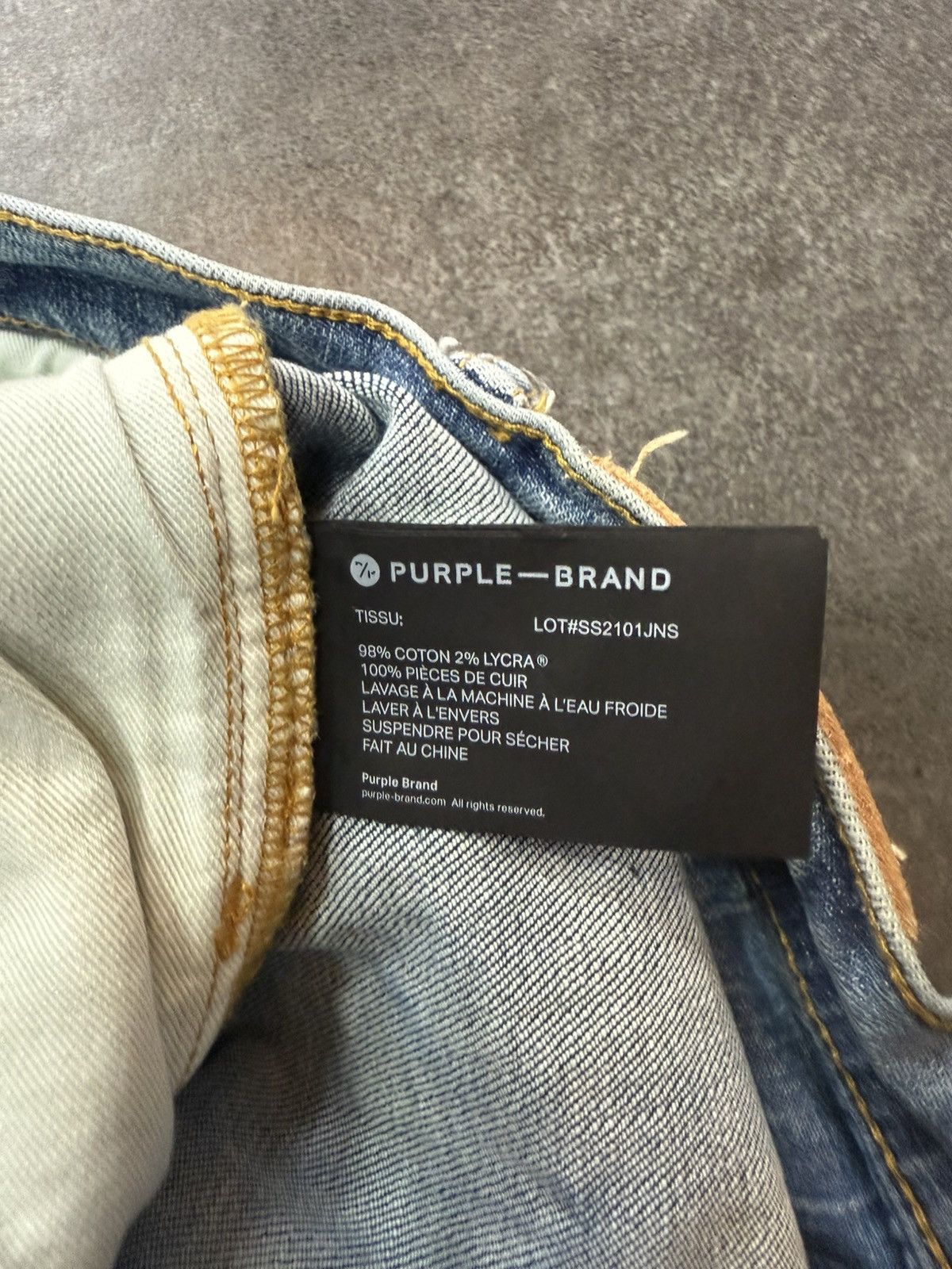 Purple Brand Purple Brand p001 camo patch denim ripped jeans Size US 36 / EU 52 - 7 Thumbnail