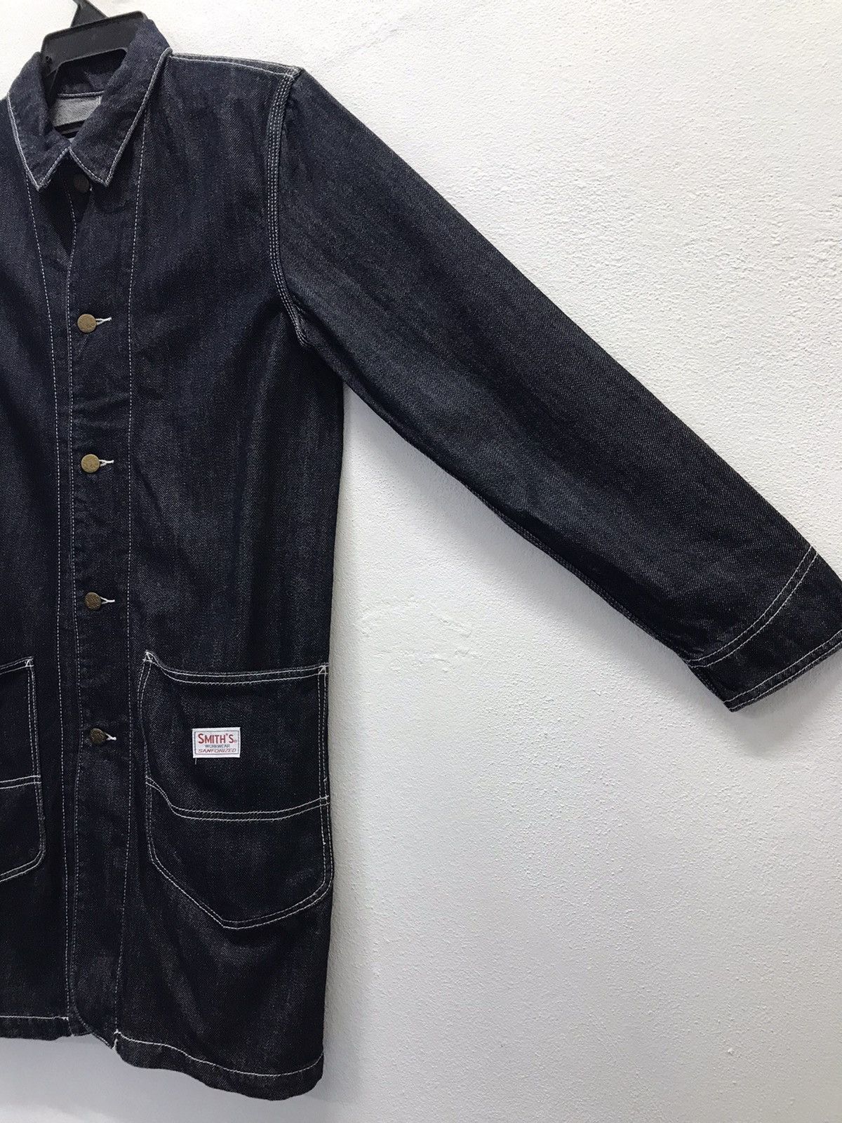 Vintage Vintage Smith’s Workwear Samforized Denim Jacket Size US XXS / EU 40 - 5 Thumbnail