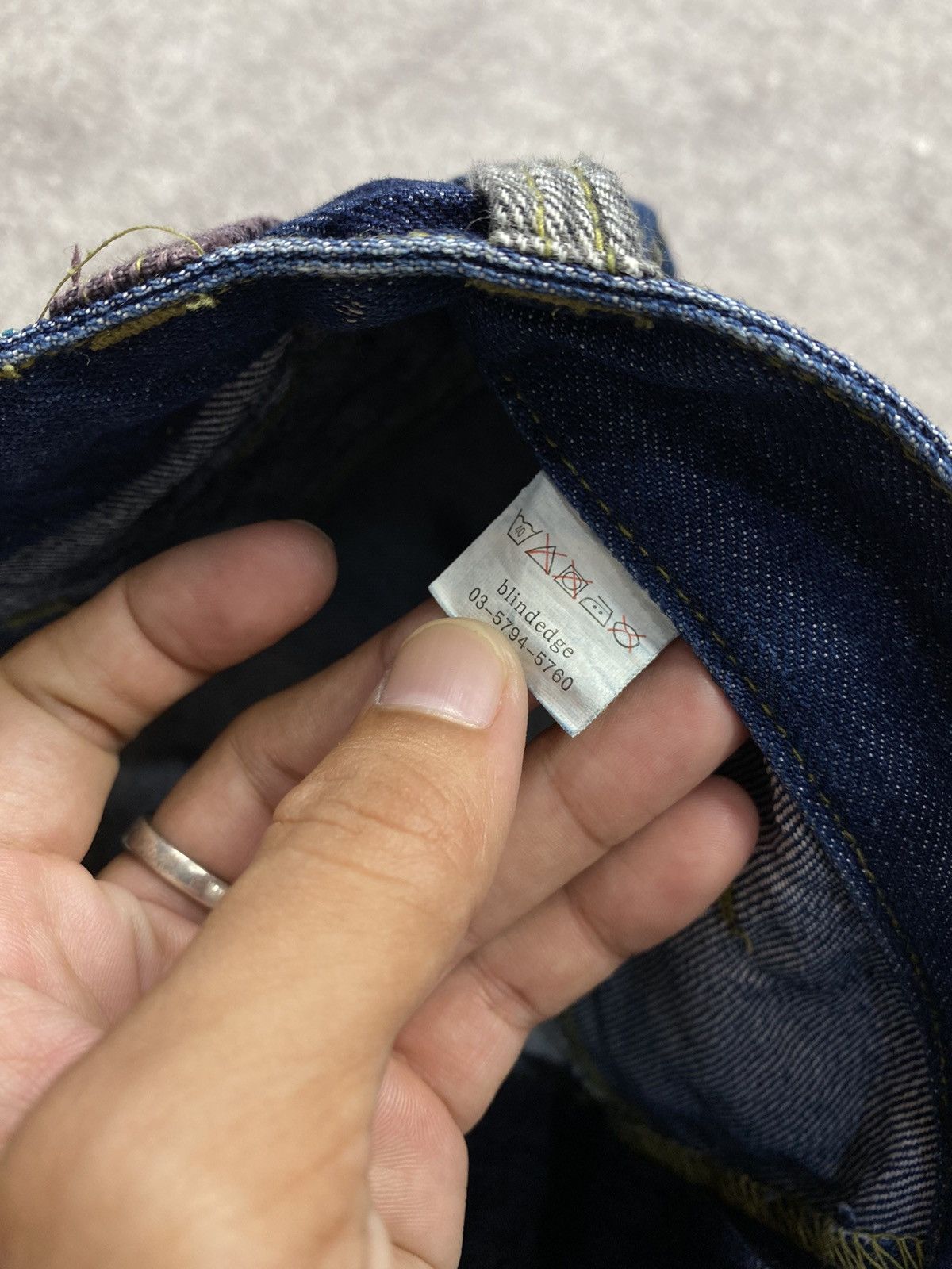 If Six Was Nine × Japanese Brand × Le Grande Bleu (L.G.B.) Many Dope Double Waist Denim Pant Size US 31 - 5 Thumbnail