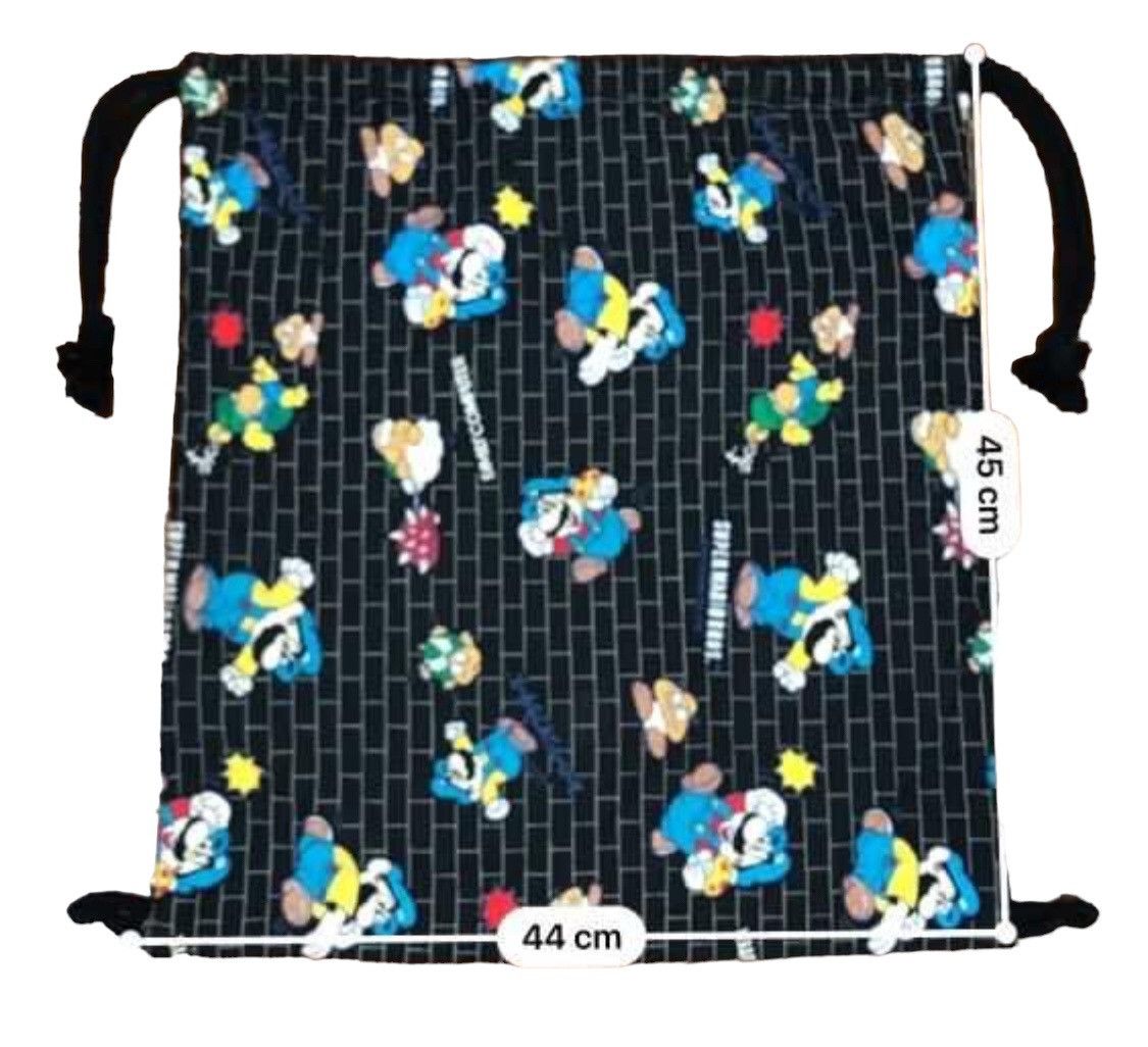 Anime × Nintendo × Vintage Vintage 90s Super Mario Bros Nintendo Drawstring Bag Size ONE SIZE - 7 Thumbnail