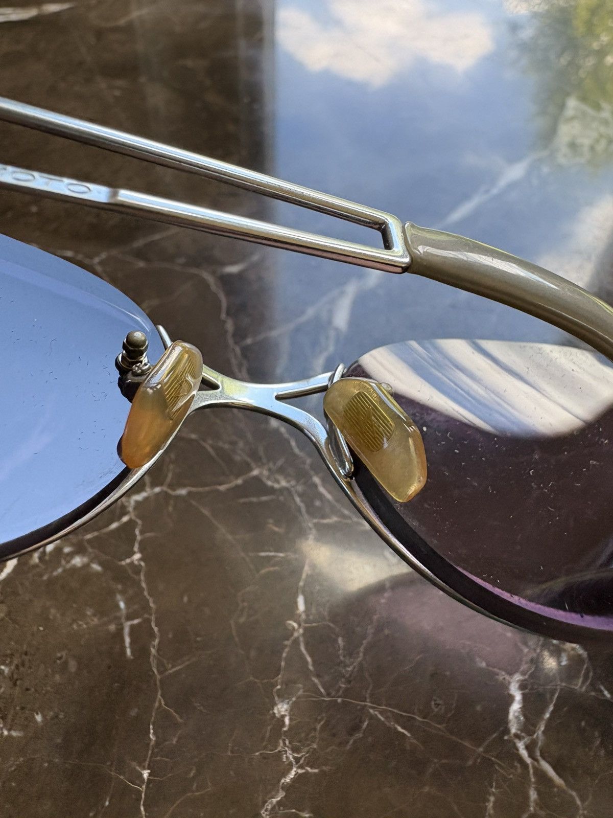 Yohji Yamamoto Yohji Yamamoto 52-5105 Vintage 90s Sunglasses Size ONE SIZE - 8 Thumbnail