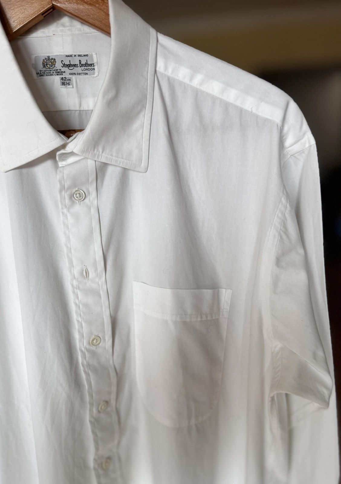 Other Stephens Brothers London Vintage Dress Shirt - Ireland Size US M / EU 48-50 / 2 - 3 Thumbnail