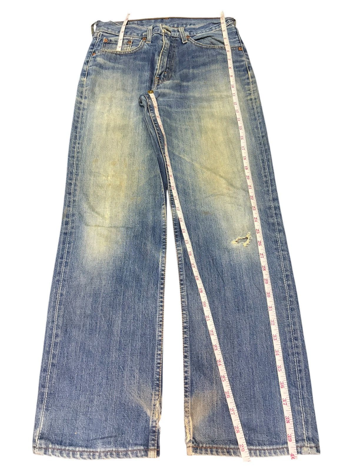 Levi's Vintage 90s Levis 502 Mud Wash Distress Loose Jeans Size US 28 / EU 44 - 7 Thumbnail