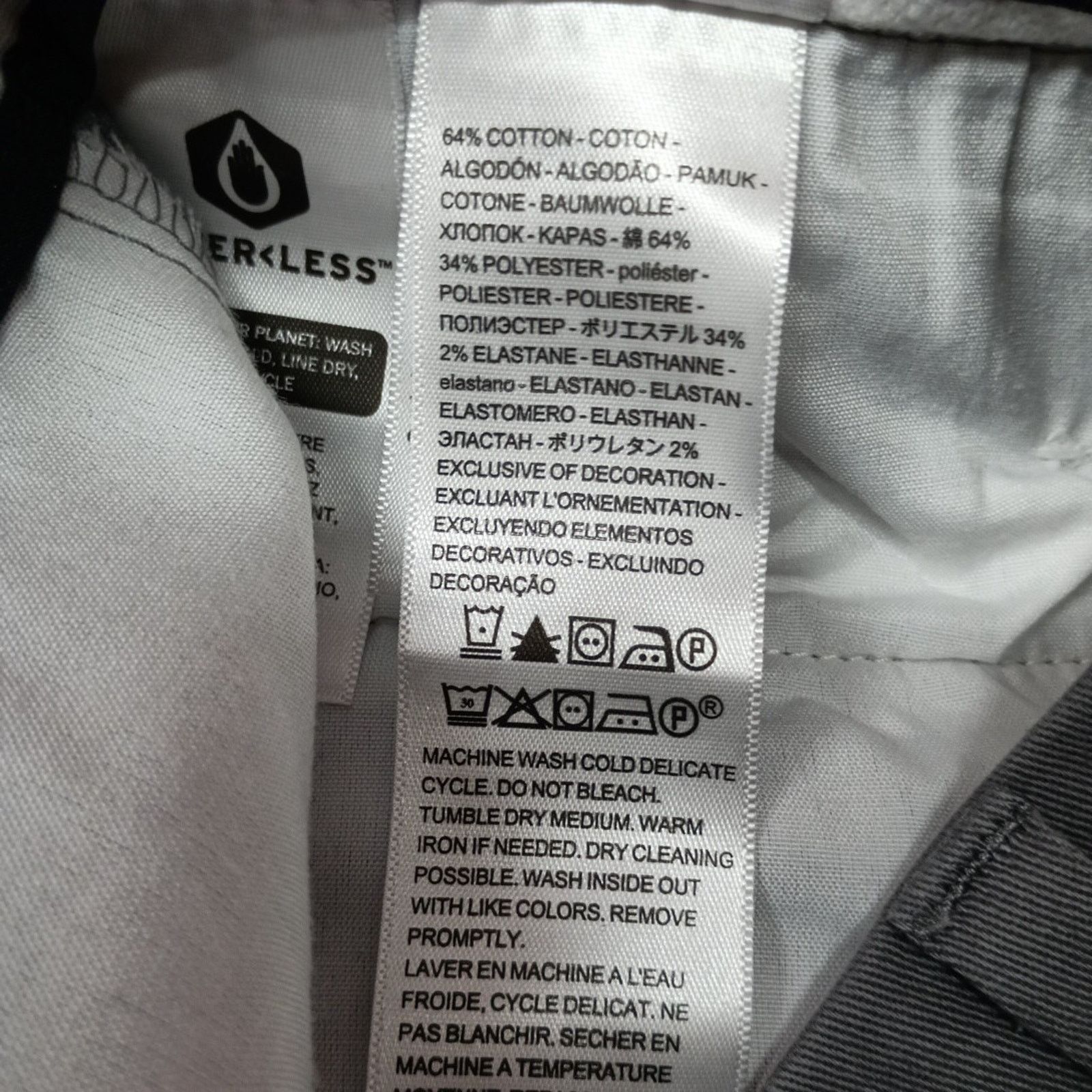 Dockers Dockers Easy Khakis Pants Men's 30x34 Gray Classic Fit Size US 30 / EU 46 - 5 Thumbnail