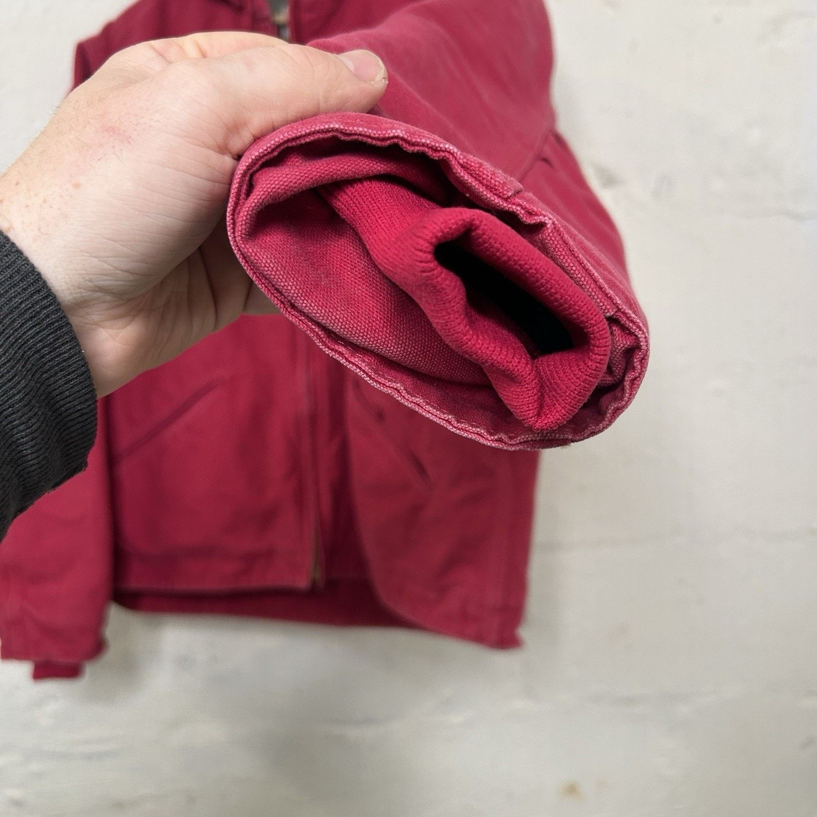 Carhartt Carhartt Sherpa-Lined Hooded Detroit Jacket “Scarlet” WJ141 Size US L / EU 52-54 / 3 - 9 Thumbnail