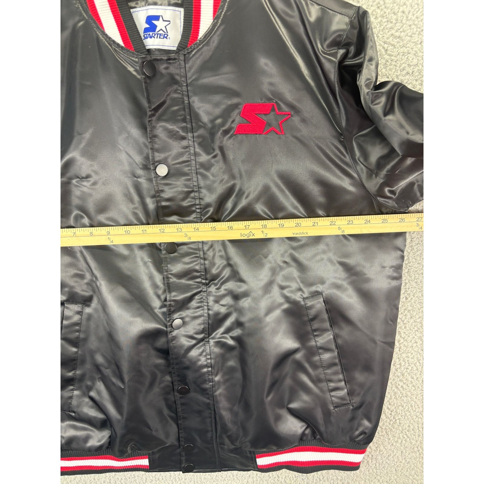 NFL Starter Retro Satin Varsity Bomber Jacket Mens Extra Large Size US XL / EU 56 / 4 - 4 Thumbnail