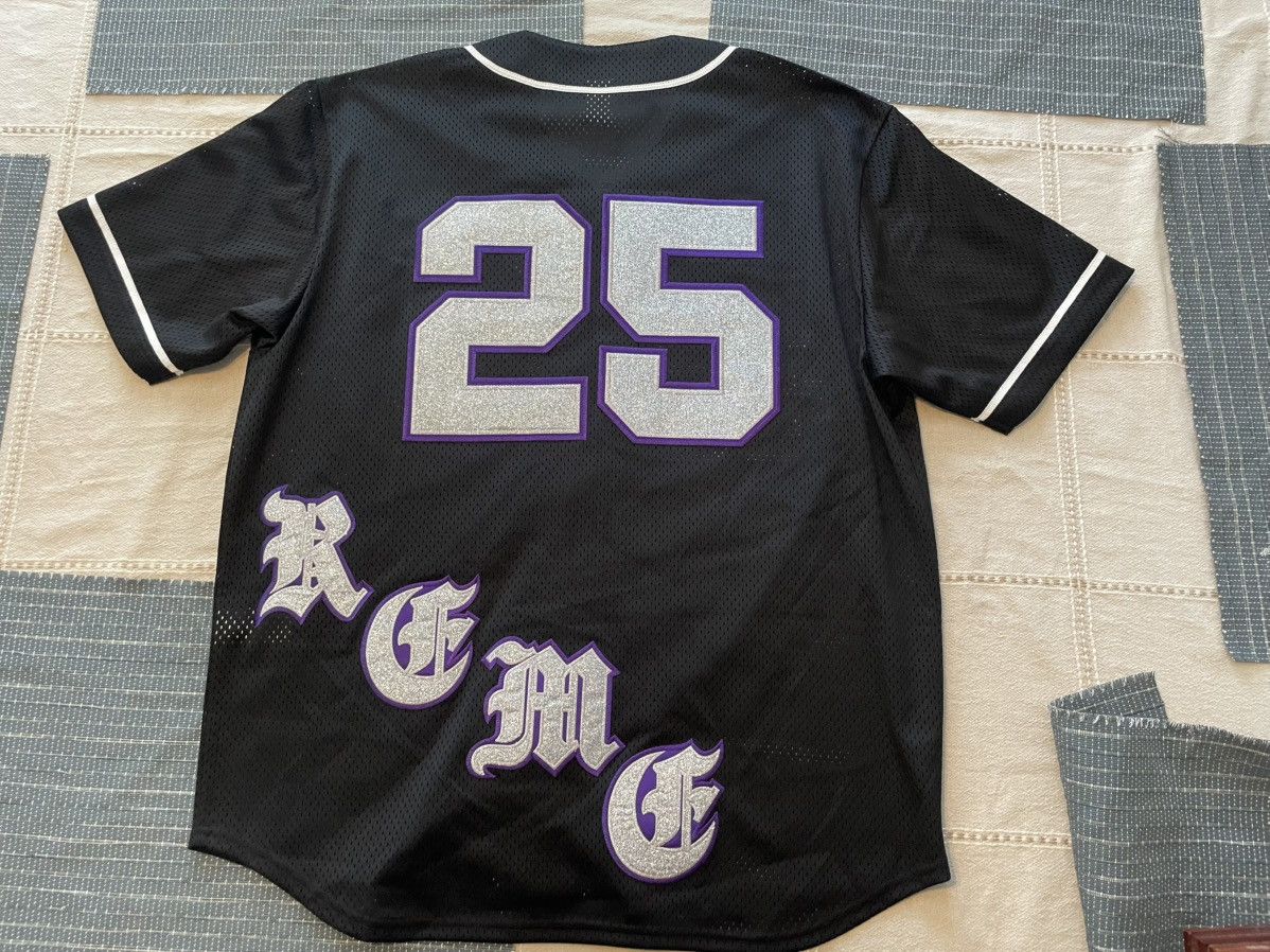 Supreme Supreme Old English Baseball Jersey Black (SS25) Size US M / EU 48-50 / 2 - 2 Thumbnail