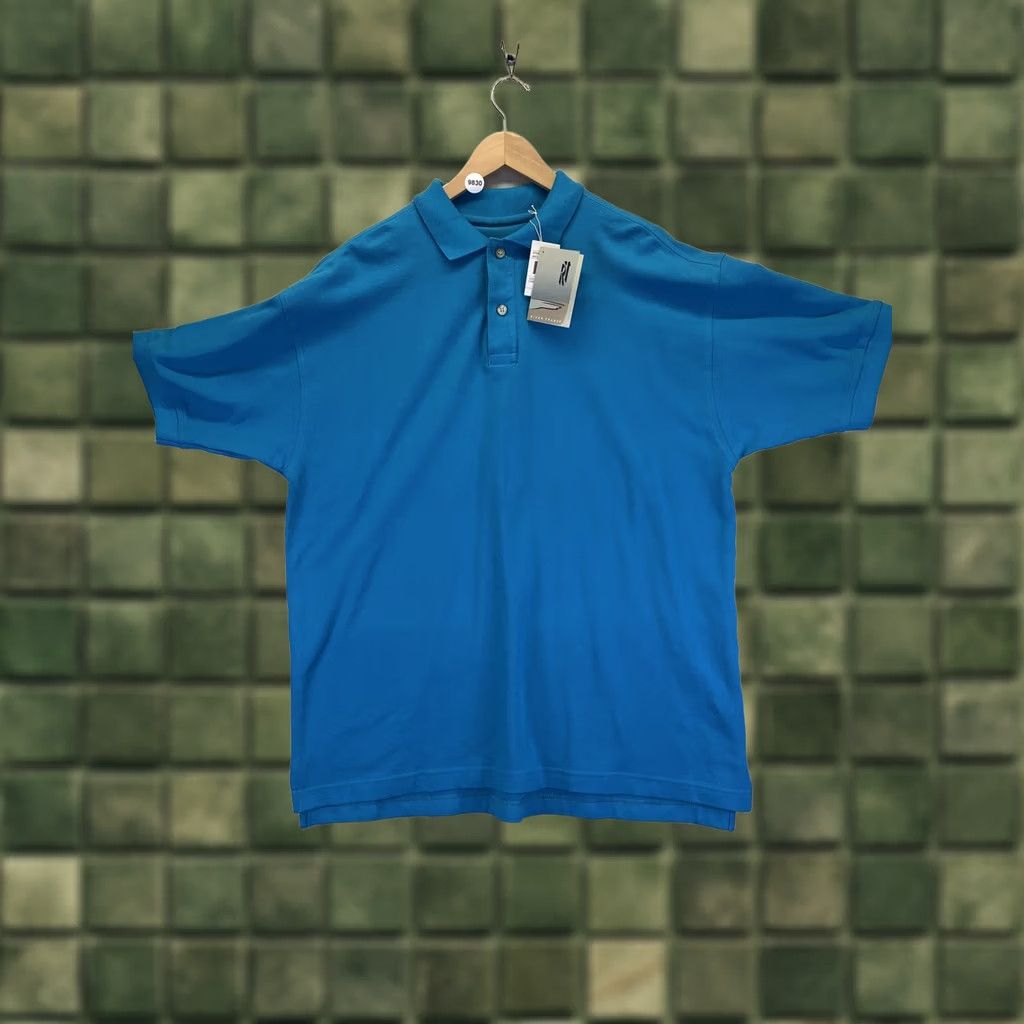 Vintage River Trader Polo Shirt Blue Cotton XL Mens NWD-9830 Size US XL / EU 56 / 4 - 1 Thumbnail