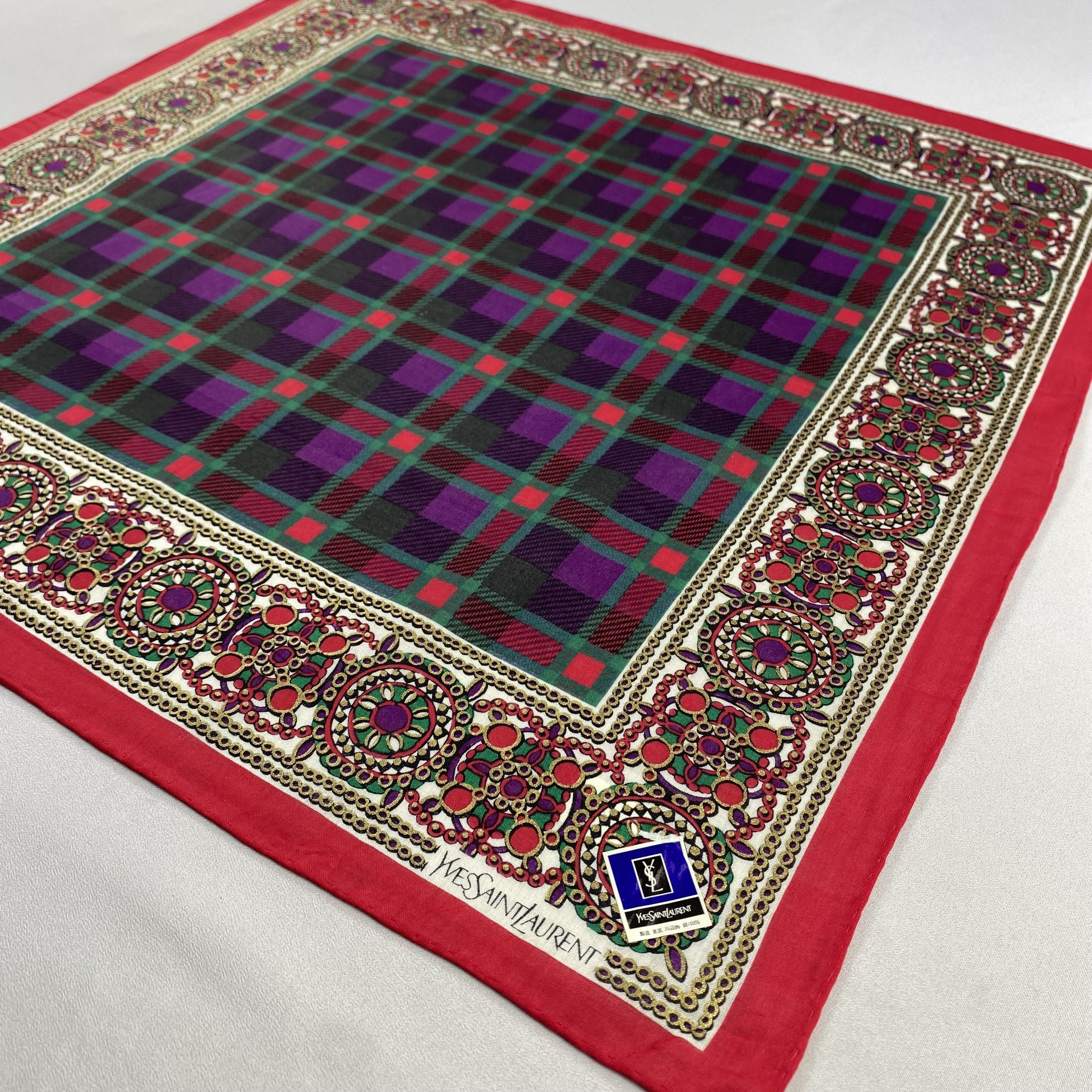 Vintage NWT Yves Saint Laurent Handkerchief / Neckerchief-P1134 Size ONE SIZE - 2 Thumbnail