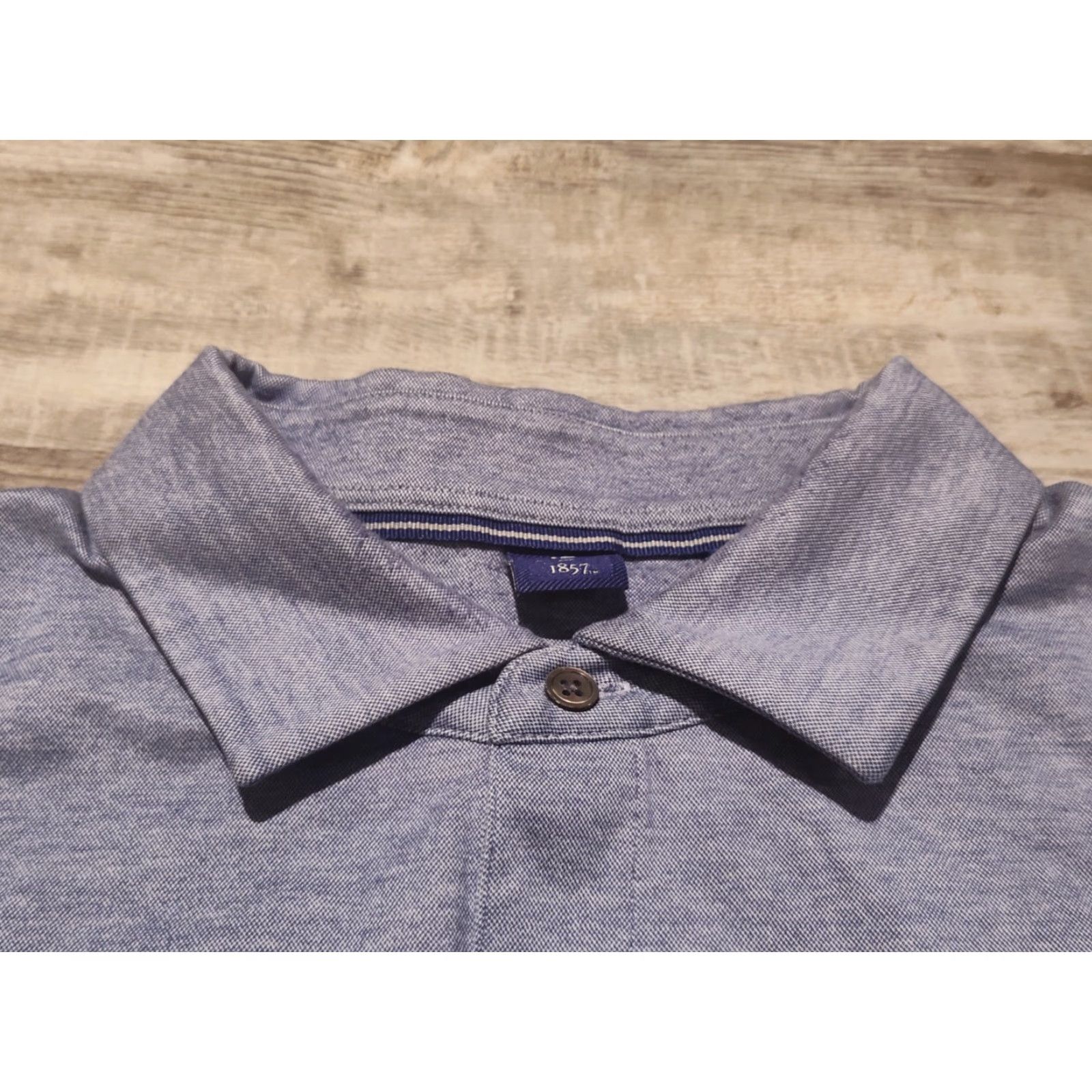 Footjoy FootJoy FJ Men's Short Sleeve Polo Shirt XL Blue Solid Stretch Logo 1857 Size US XL / EU 56 / 4 - 7 Thumbnail