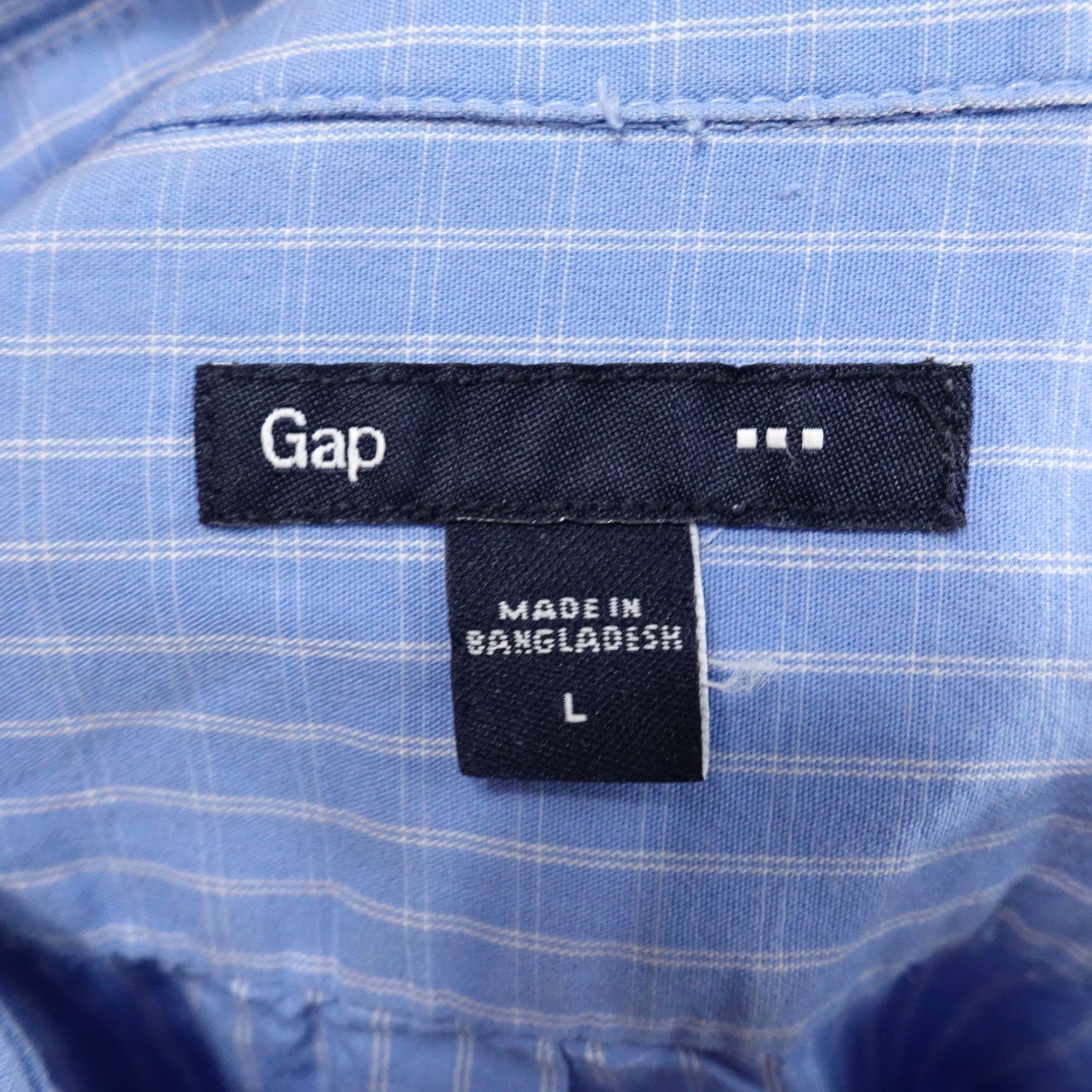 Gap GAP Blue Check Long Sleeve Button-Up Shirt Mens Size L Regular Size US L / EU 52-54 / 3 - 5 Thumbnail