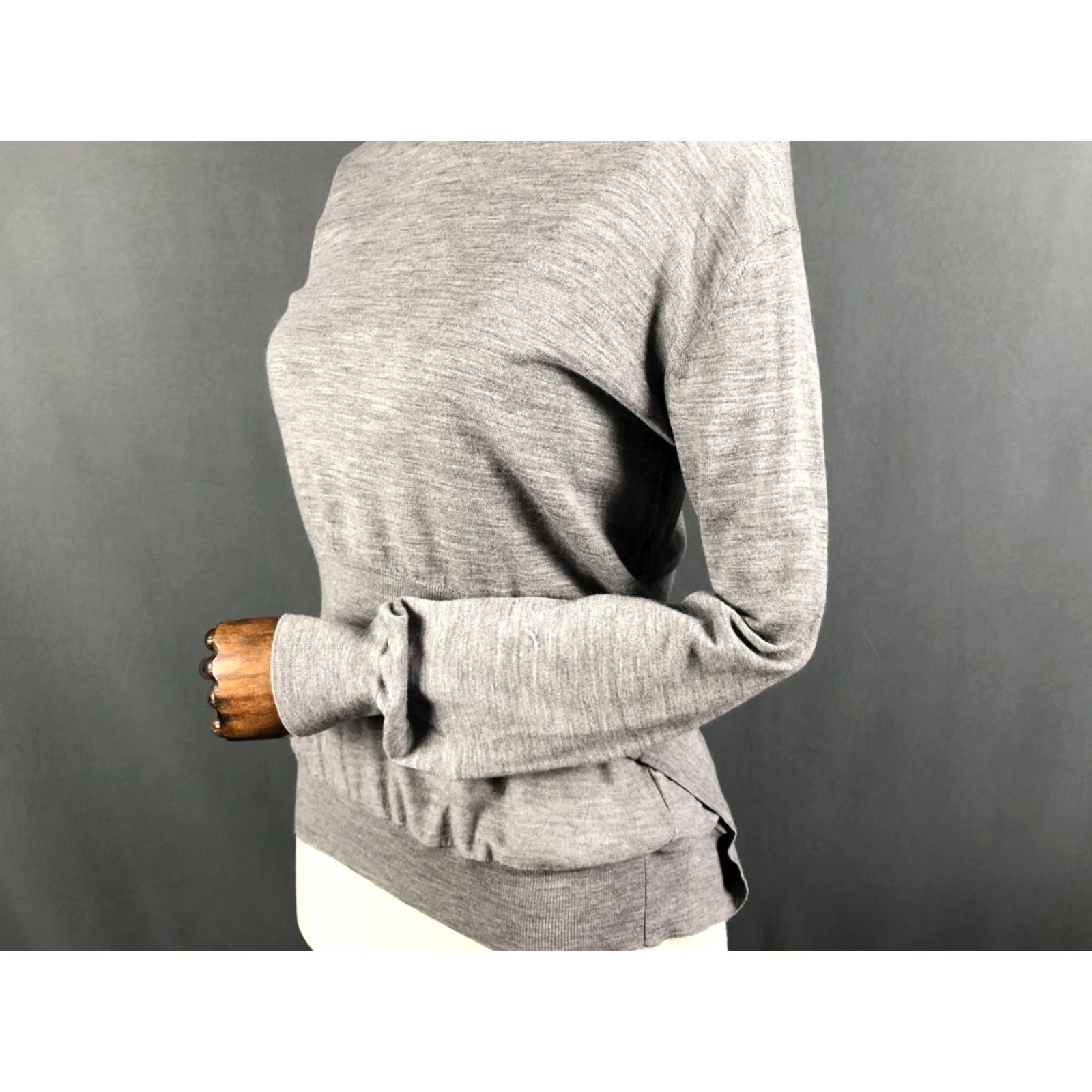 Alexander Wang Alexander Wang Pullover Sweater Women Gray S Merino Wool Layered Size S / US 4 / IT 40 - 6 Thumbnail