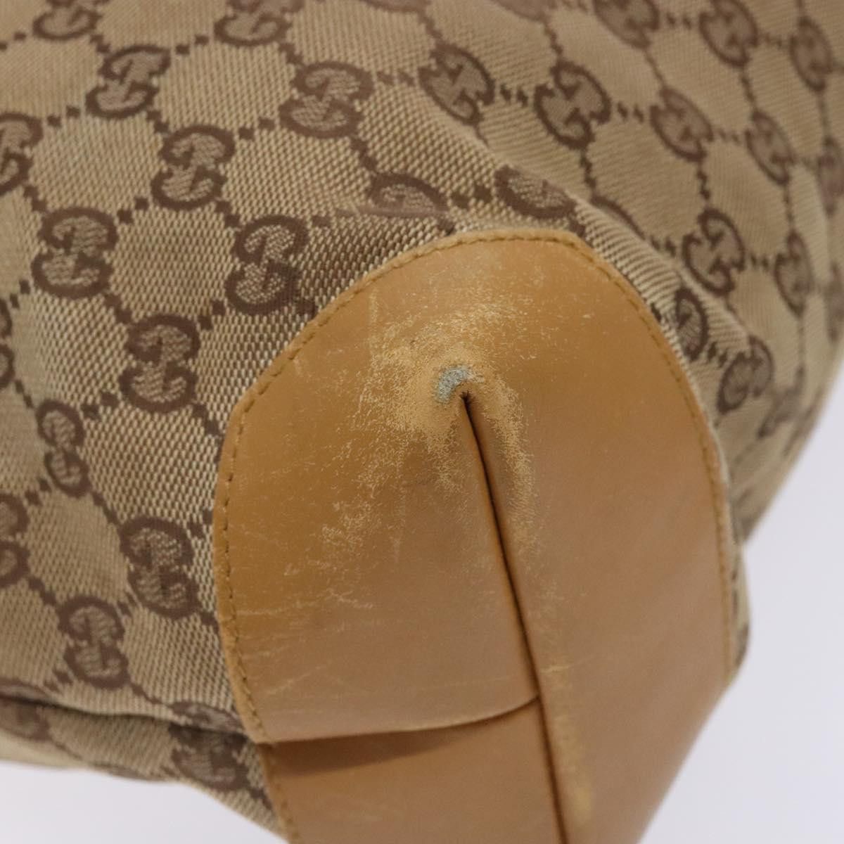 Gucci GUCCI GG Canvas Tote Bag Beige Silver 019 019 Size ONE SIZE - 11 Thumbnail