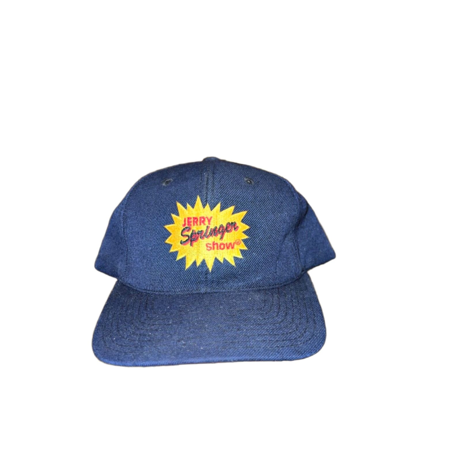 Vintage VINTAGE Jerry Springer Show Snapback Hat Kee & Ed Men One Size Black Snapback Hats Mens Size ONE SIZE - 1 Thumbnail