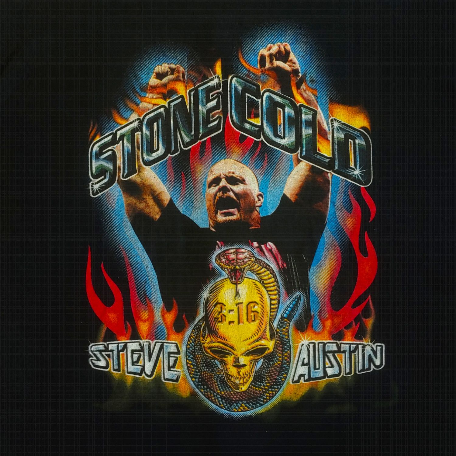 WWF Vintage WWF Stone Cold Steve Austin Rattlesnake Jersey Size US L / EU 52-54 / 3 - 4 Thumbnail