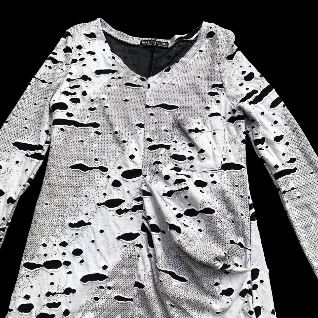Japanese Brand HELL CAT PUNKS BONDAGE DESTROY THRASHED PUNK SHIRT Size US S / EU 44-46 / 1 - 3 Thumbnail