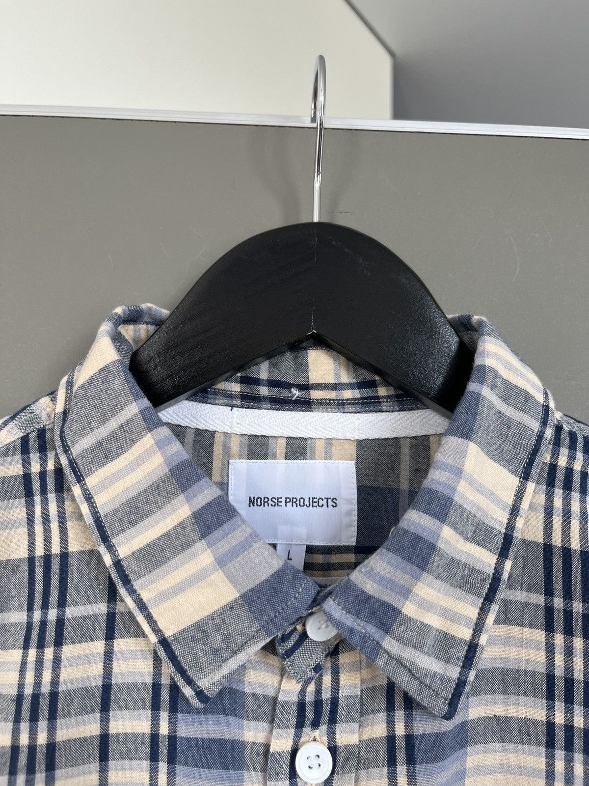 Norse Projects Norse Projects Anton Madras Check Plaid Shirt Size US L / EU 52-54 / 3 - 4 Thumbnail