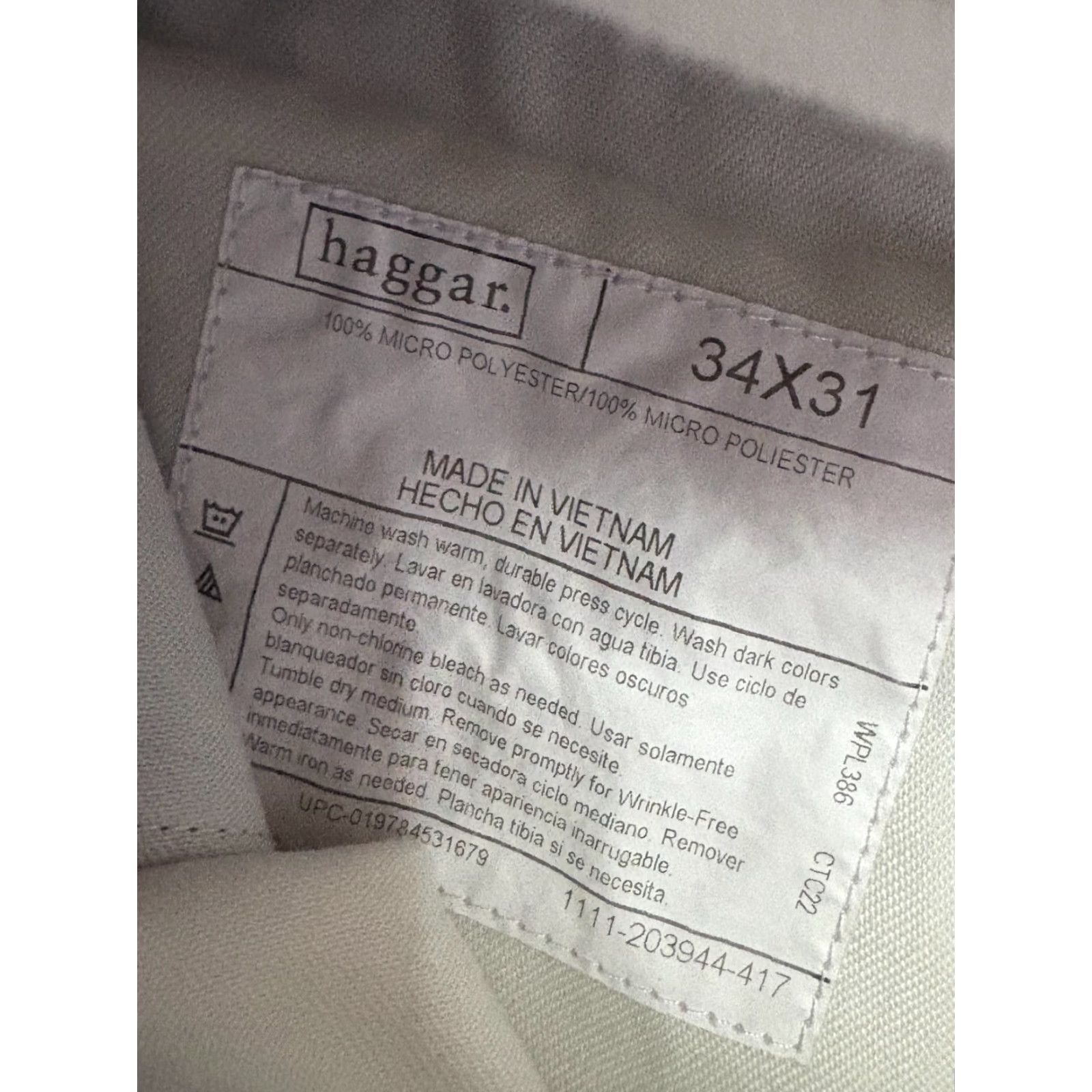 Haggar Haggar Dress Pants Mens 34x29 Gray Polyester Dress Pants Mens 34x29 Gray Polyester Mens Pants Gray 34 Haggar Mens 34x29 Gray Polyester Size US 34 / EU 50 - 4 Thumbnail