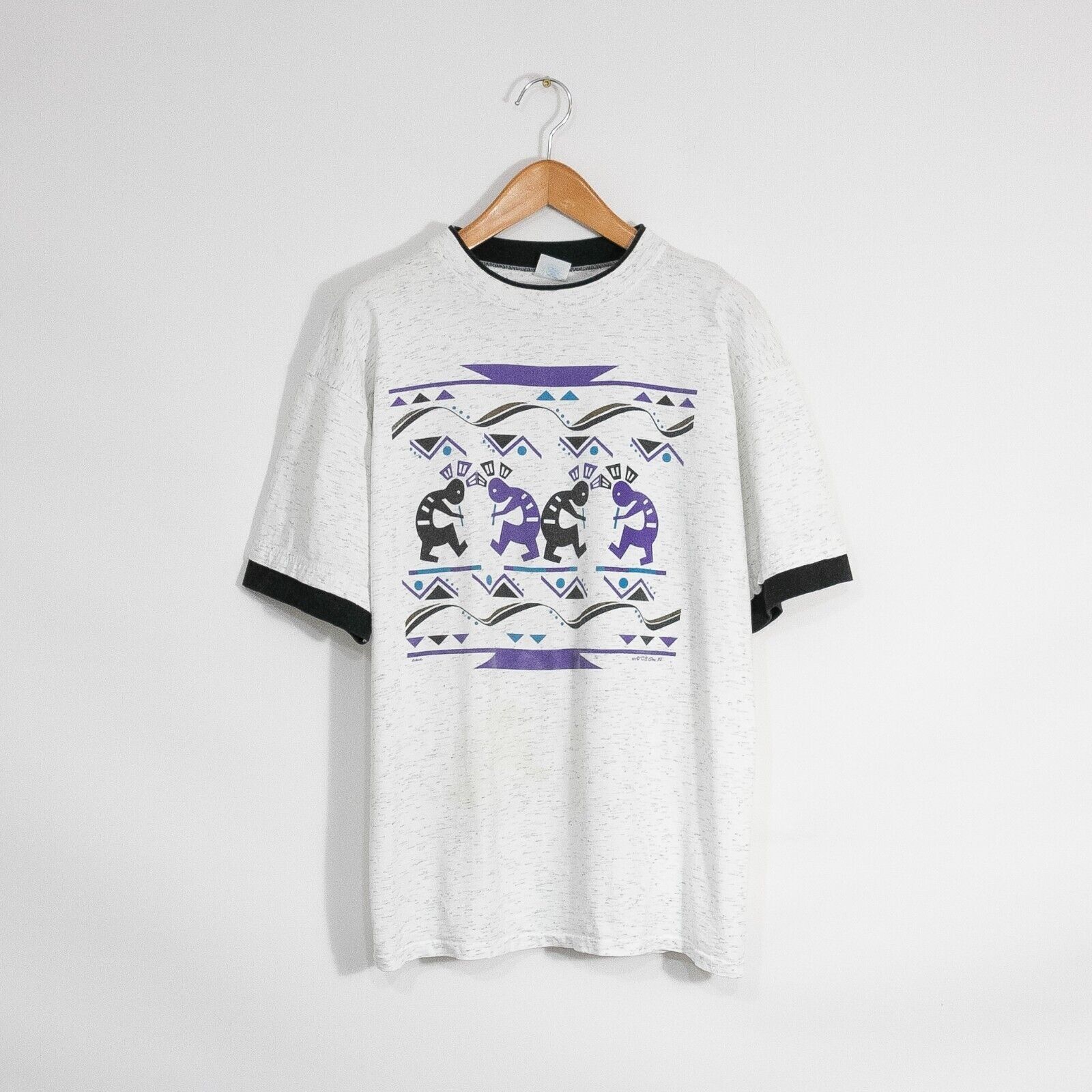 Vintage Vintage 90s Kokopelli Art T Shirt XL - Native American Size US XL / EU 56 / 4 - 1 Thumbnail
