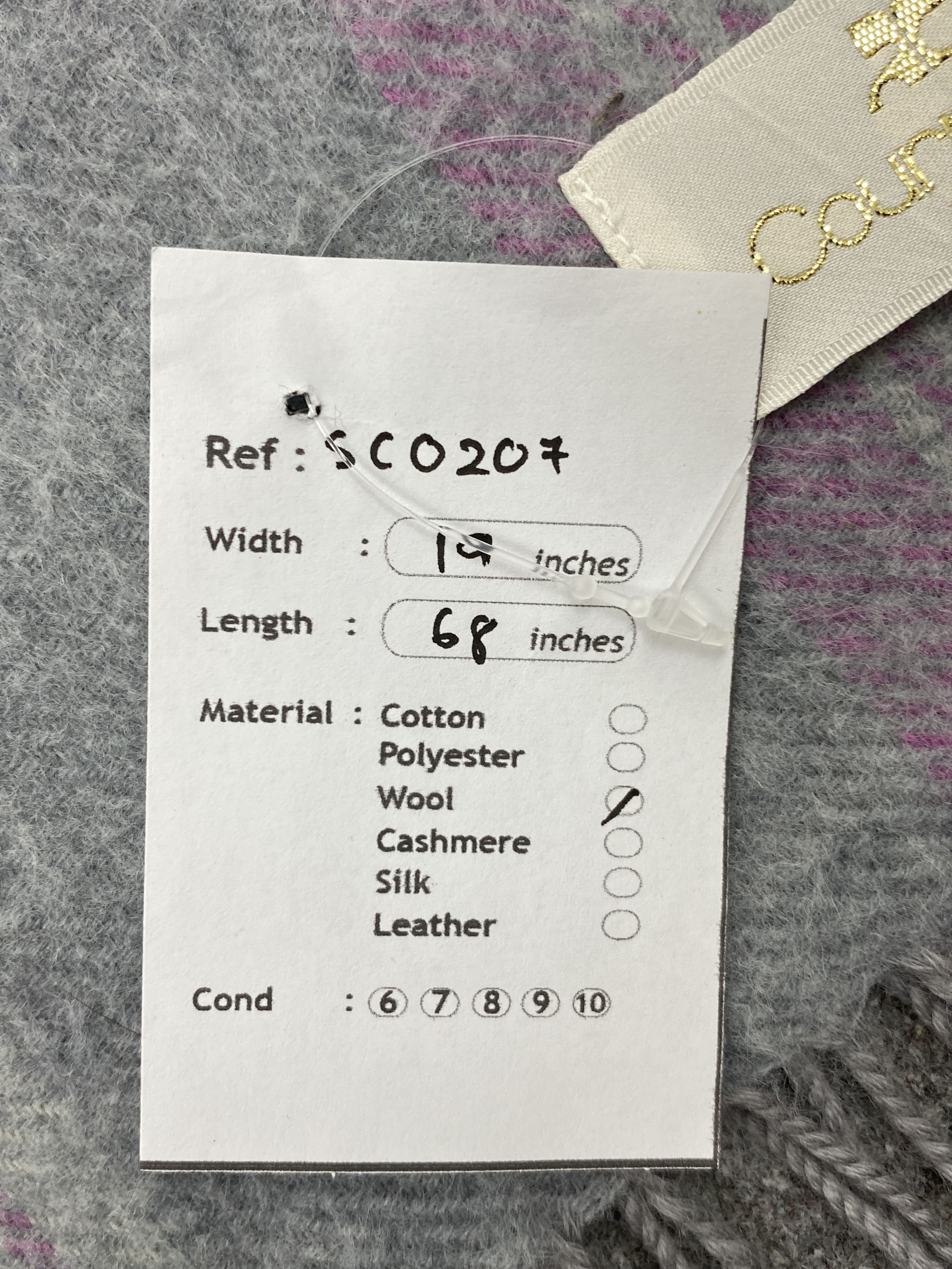 Courreges Courreges Paris Scarf / Muffler / Neckwear SC0207 Size ONE SIZE - 9 Thumbnail