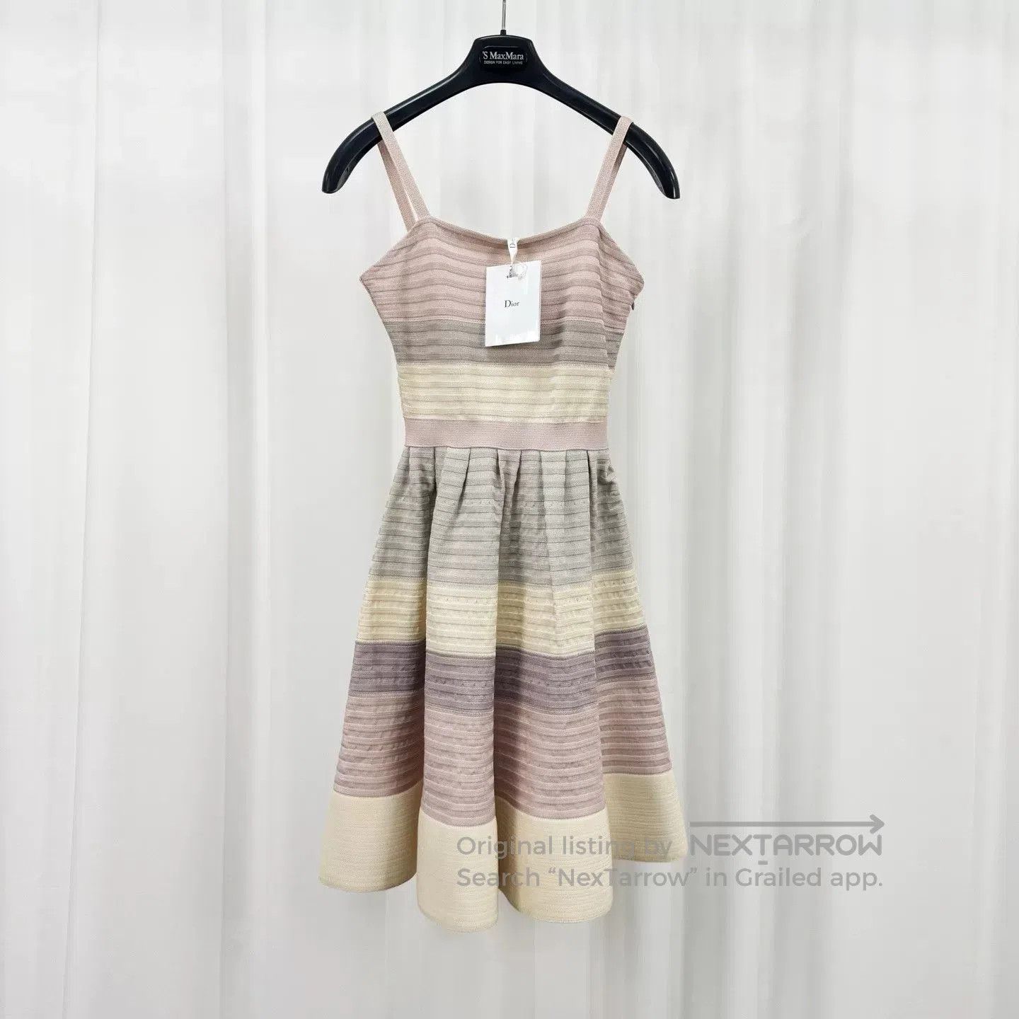 Dior striped color-blocked dress by Dior. Size US S / EU 44-46 / 1 - 1 Thumbnail