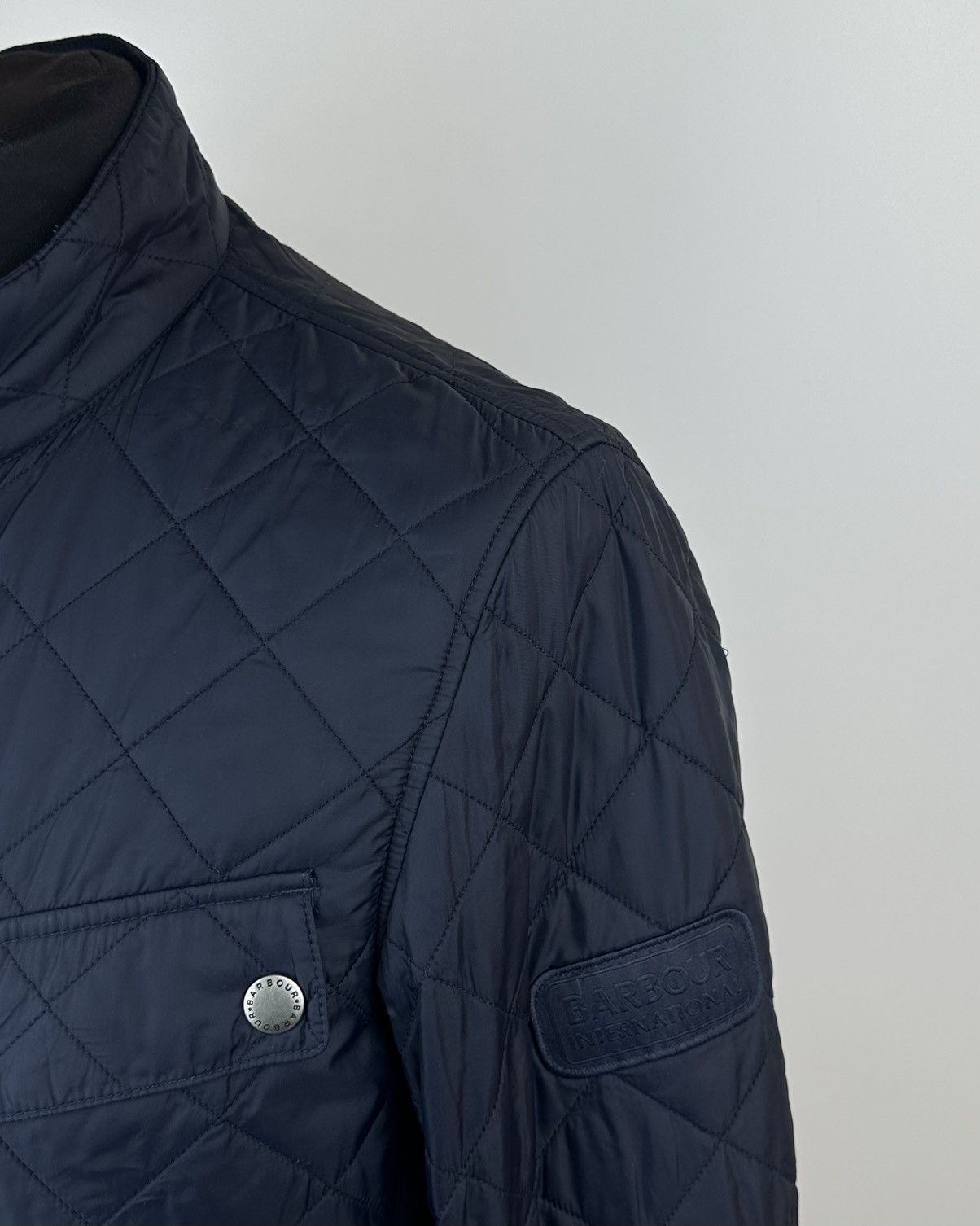 Barbour Barbour International Ariel Men’s Quilted Jacket Size L Navy Size US L / EU 52-54 / 3 - 3 Thumbnail