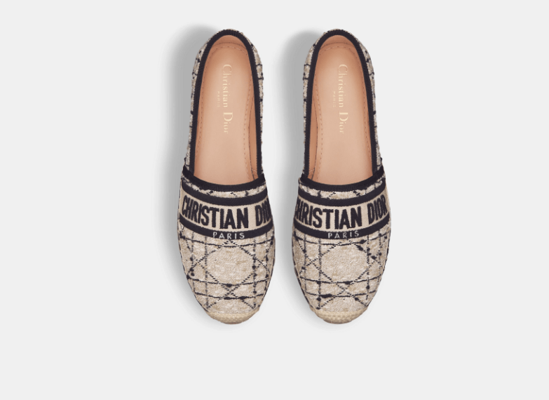 Dior o1w1db10126 KDB973 Granville Espadrilles in Beige/Black Size US 10 / IT 40 - 3 Thumbnail