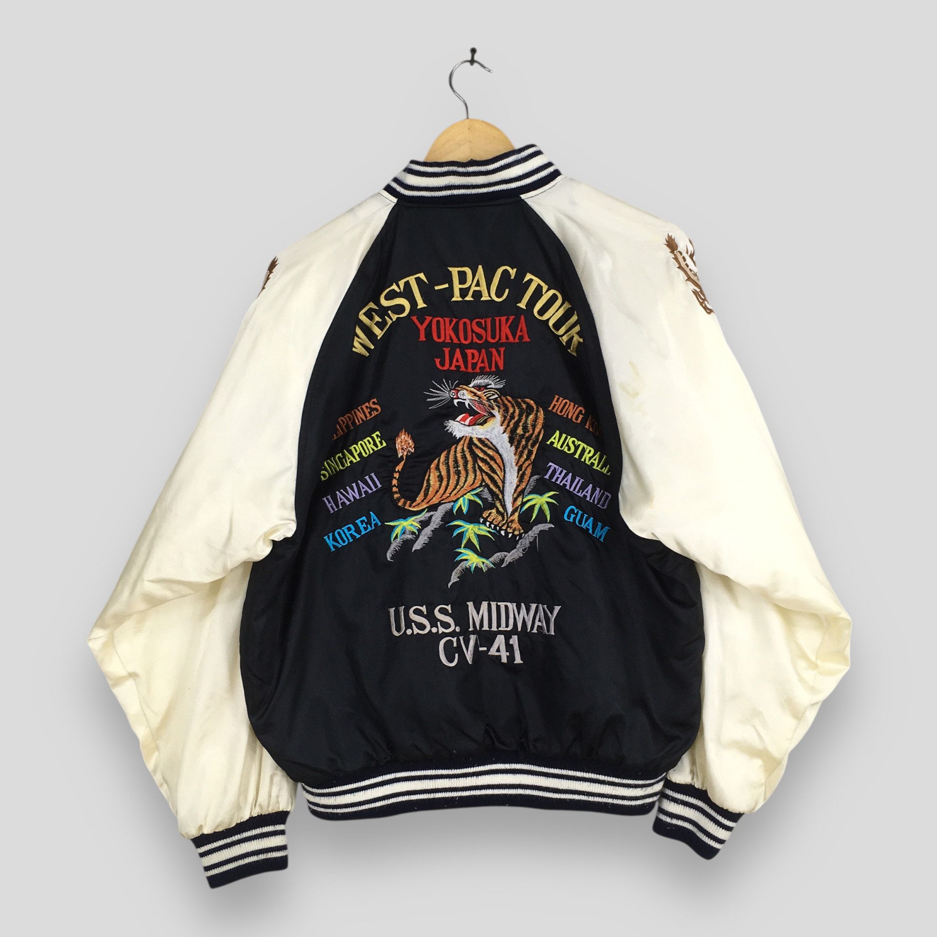 Japanese Brand Vintage 1990s Sukajan Japan Phoenix Eagle Jacket Large Size US L / EU 52-54 / 3 - 8 Thumbnail