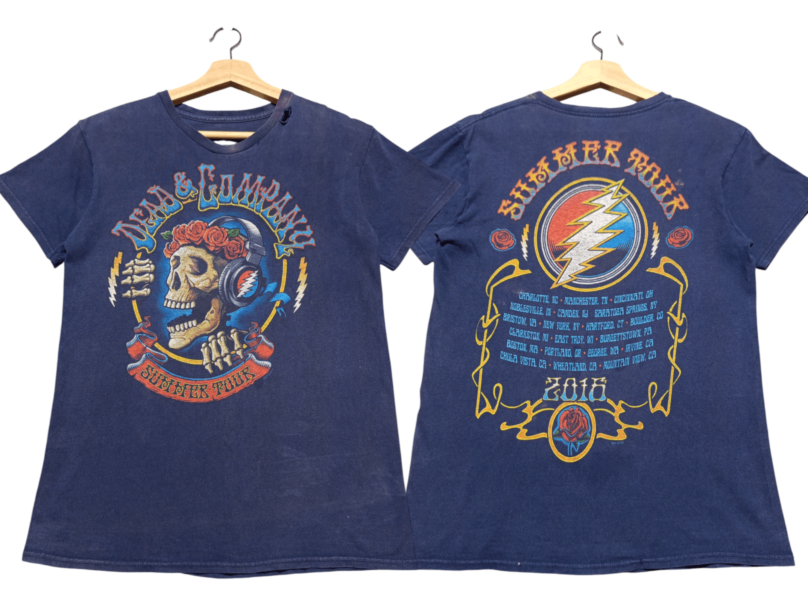 Amiri × Grateful Dead Distressed Grateful Dead Liquid Blue Shirt Size US S / EU 44-46 / 1 - 1 Thumbnail