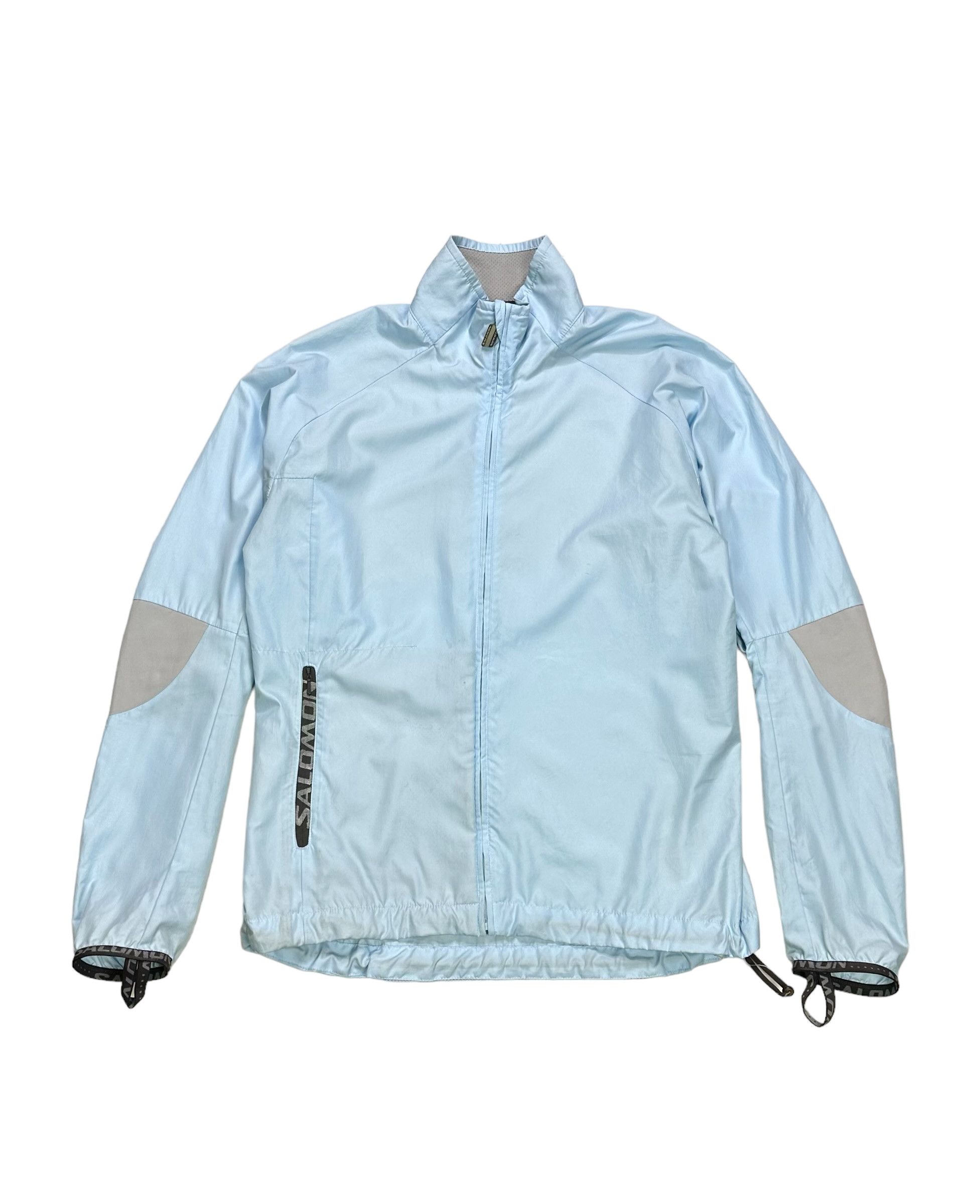 image of Outdoor Life x Salomon Ninja Running Jacket in Light Blue, Men's (Size Small)