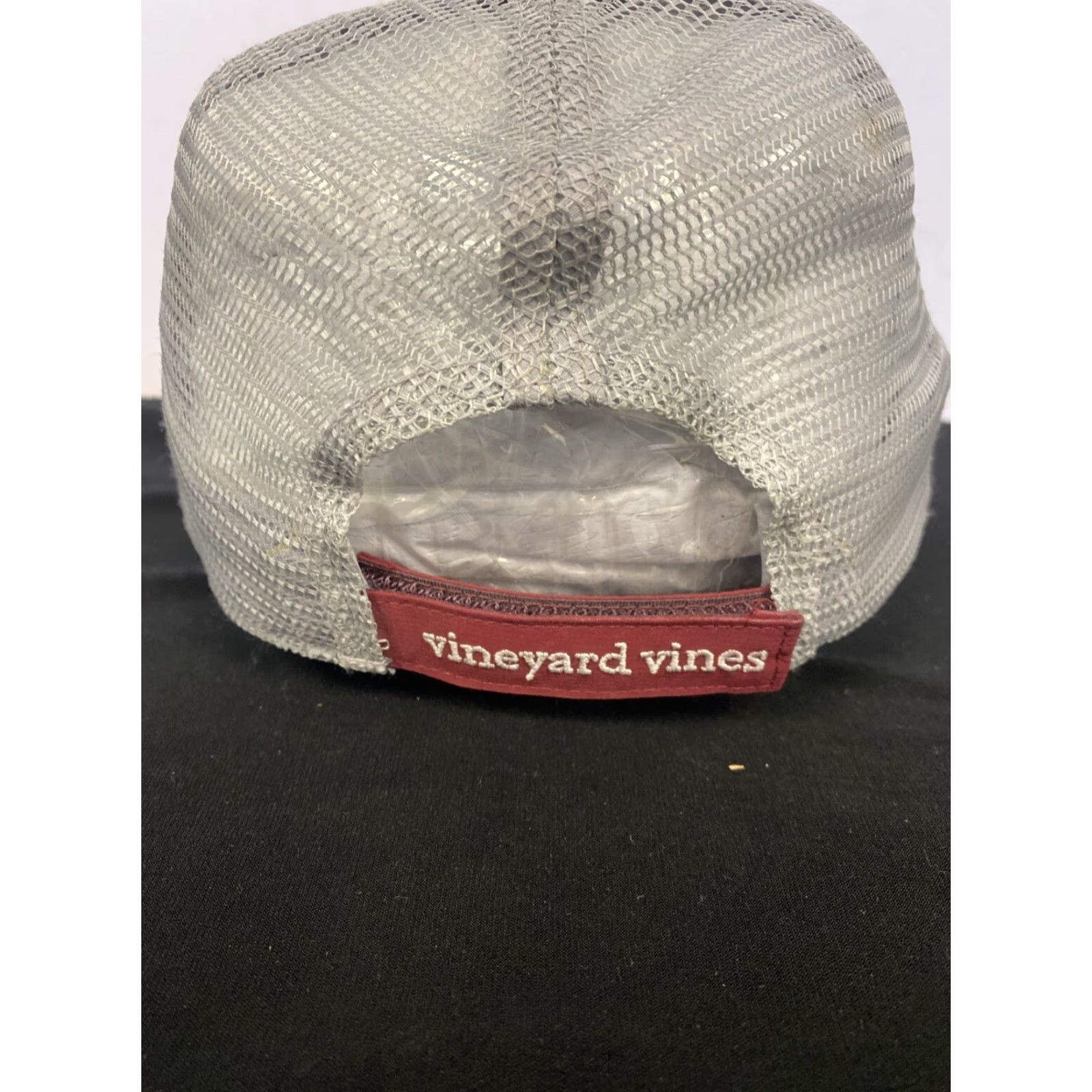 Vineyard Vines Vineyard Vines Hat Red Snapback Canvas Adjustable Casual Preppy Whale Red /639 Men One Size Cap Size ONE SIZE - 2 Thumbnail