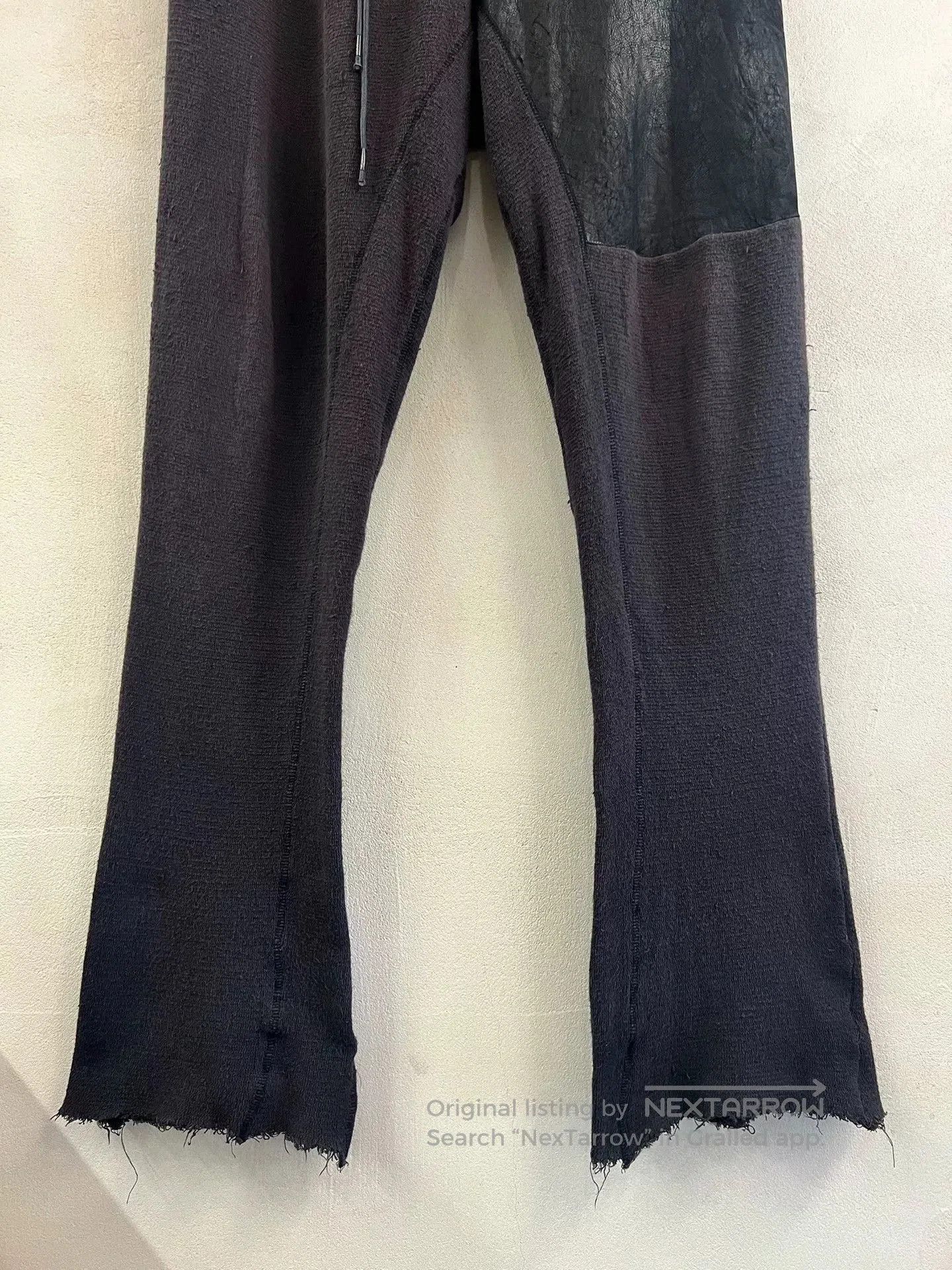 Rick Owens Rick Owens Style Leather Flared Pants. Size US 28 / EU 44 - 4 Thumbnail