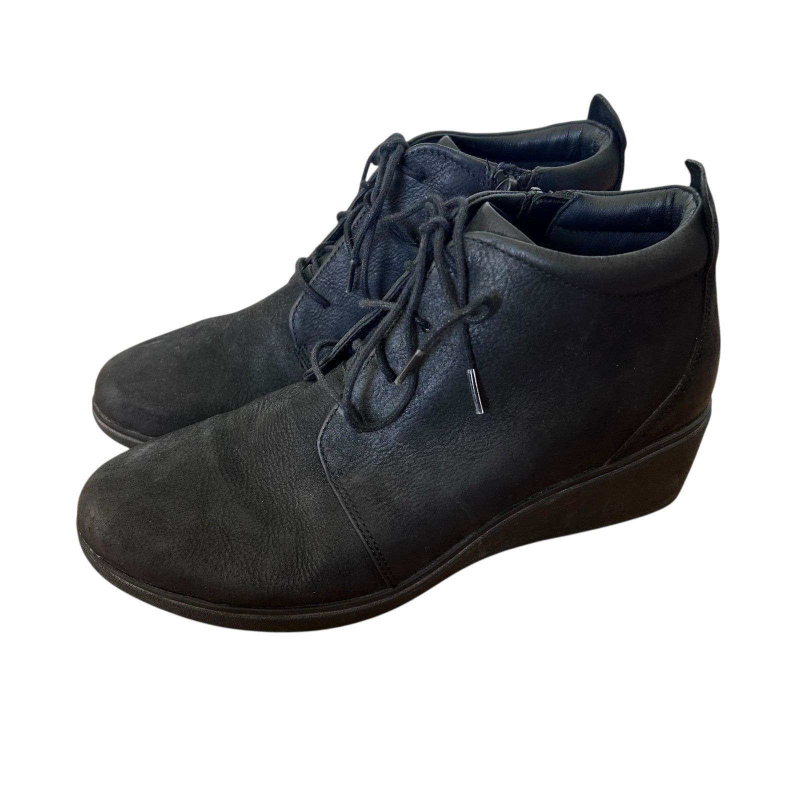 Clarks Clarks Un Tallara Eva Black Wedge Ankle Booties Sz 8 Size US 8 / IT 38 - 4 Thumbnail