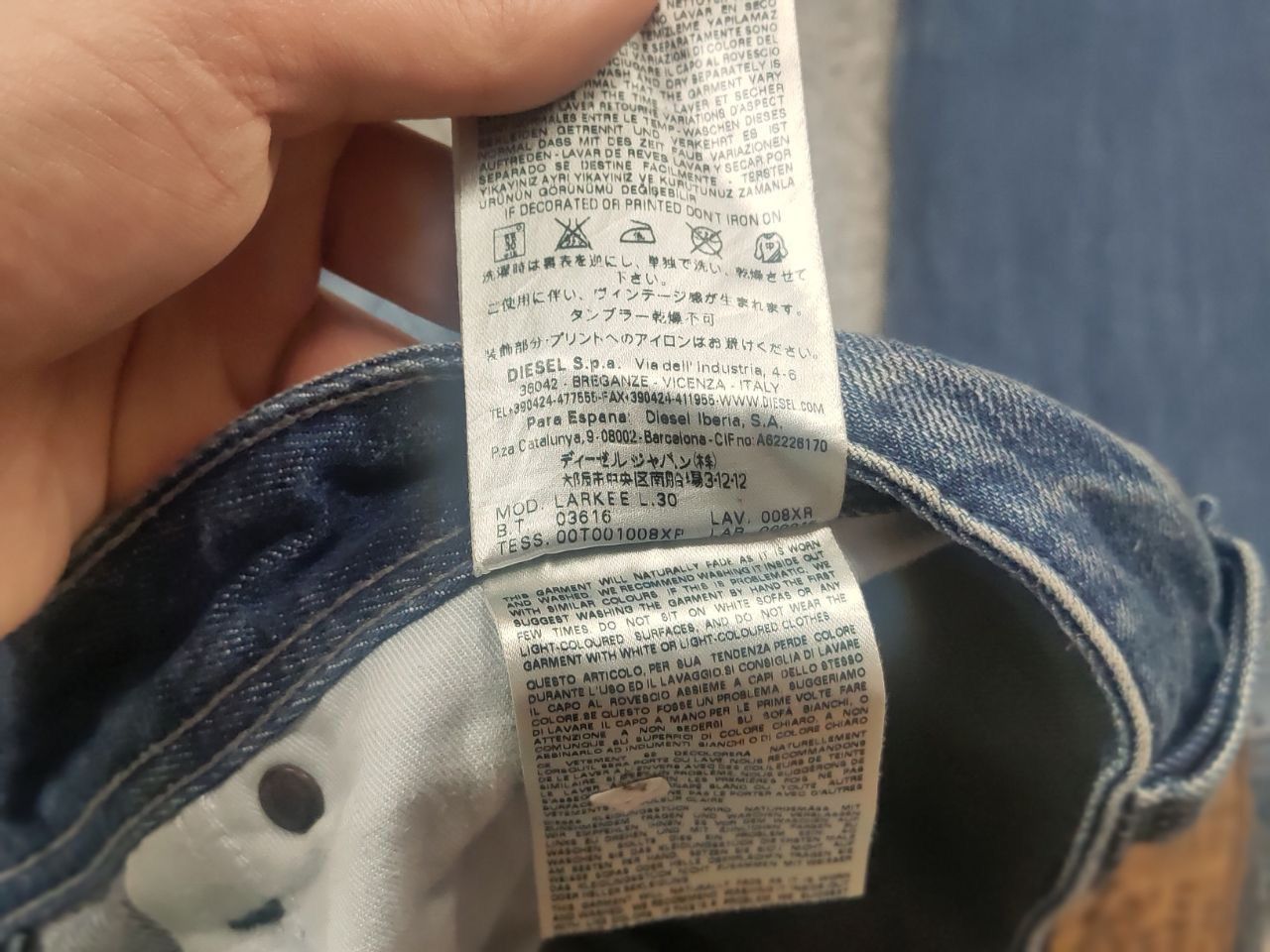 Diesel Vintage Diesel larkee Faded denim Y2k Straight cut jeans LGB Size US 32 / EU 48 - 17 Thumbnail