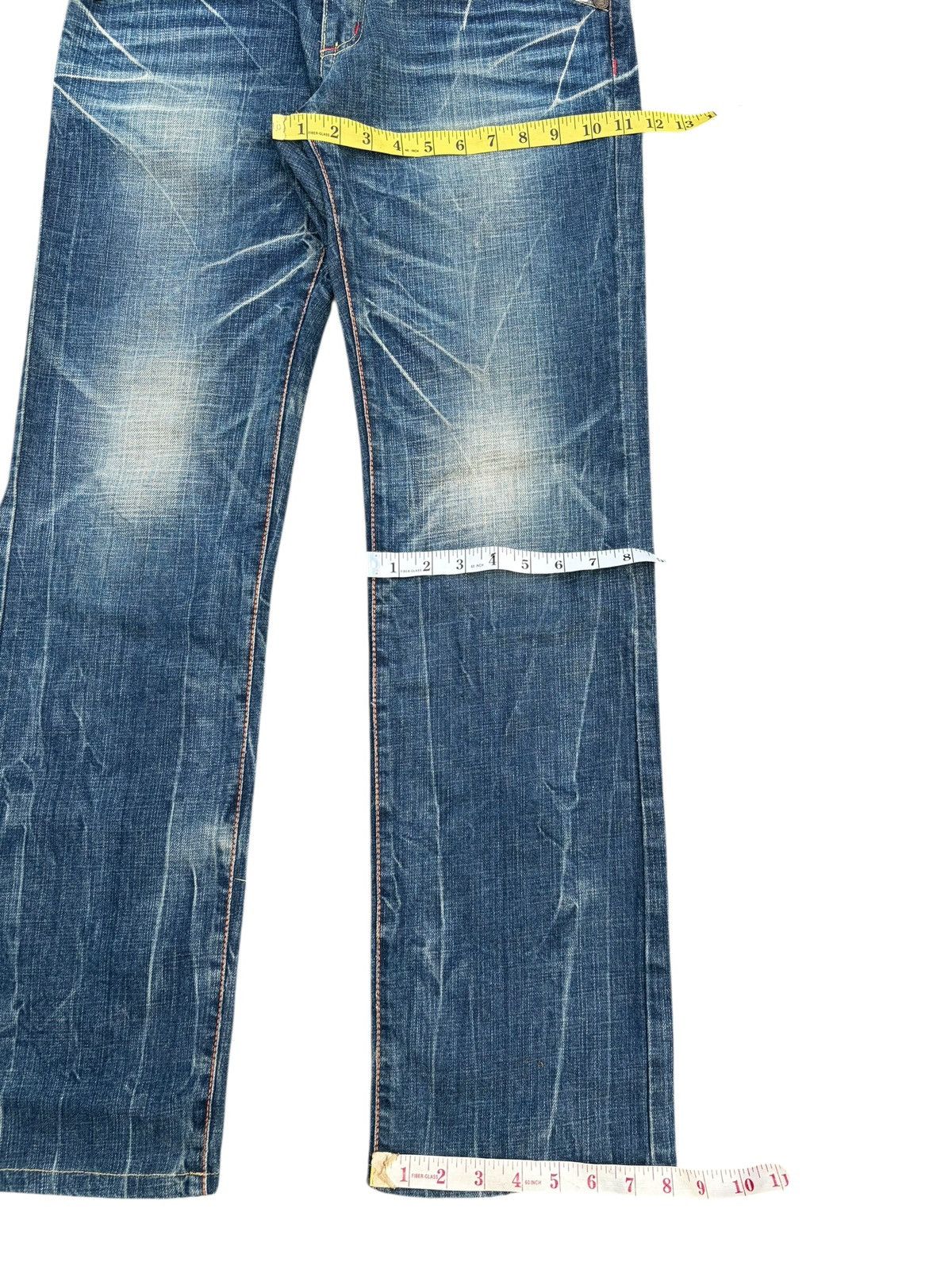 Tornado Mart RED PEPPER RUSTY CLAWNMARK JAPANESE PUNK DISTRESSED DENIM Size US 32 / EU 48 - 14 Thumbnail