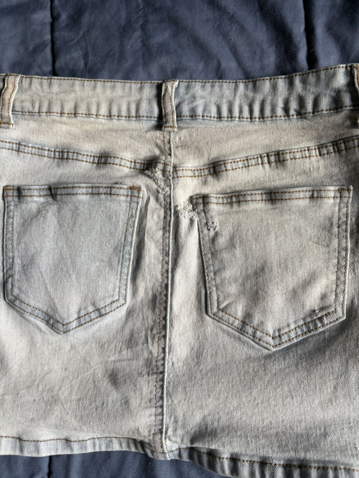 Other BBJ Los Angeles DenimSkirt Light Blue Strap Button Women's S Size 26" / US 2 / IT 38 - 5 Thumbnail