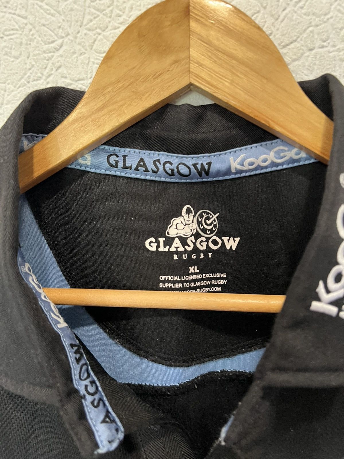 Vintage KooGa Glasgow Rugby Shirt Jersey Mens Black XLarge Size US XL / EU 56 / 4 - 3 Thumbnail