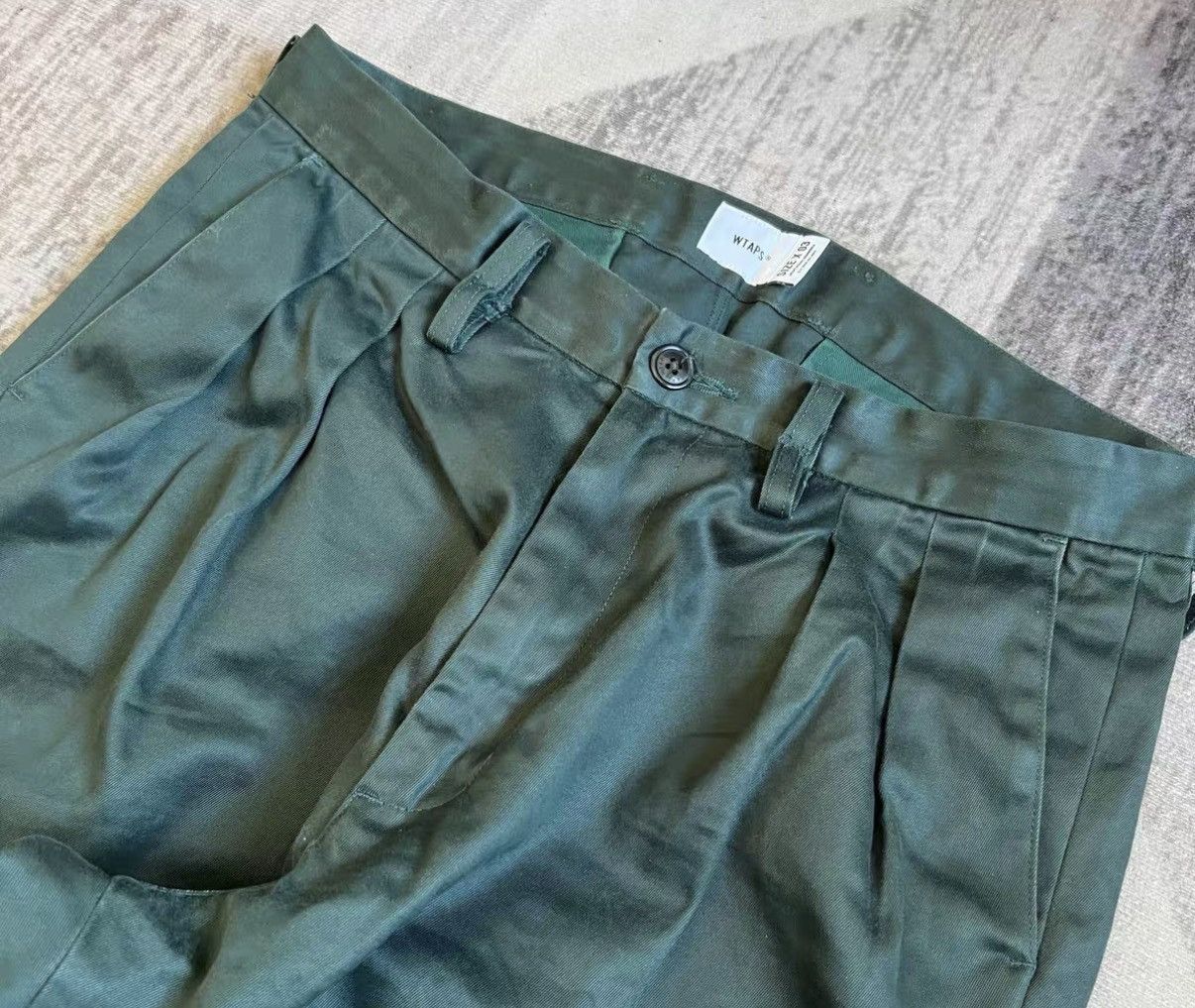 Wtaps WTAPS 21SS TUCK Double Pleat Twill Loose Casual Pants J16 Size US 34 / EU 50 - 3 Thumbnail