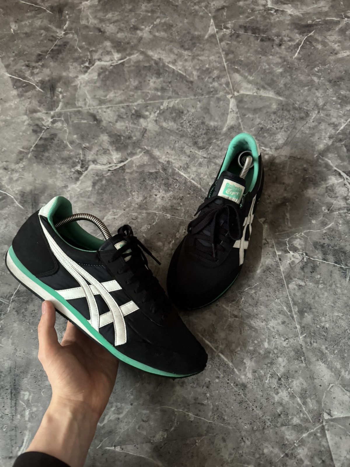 Asics Asics Onitsuka Tiger Shoes Vintage Y2K Avant Garde Stripes Size US 9 / EU 42 - 1 Thumbnail