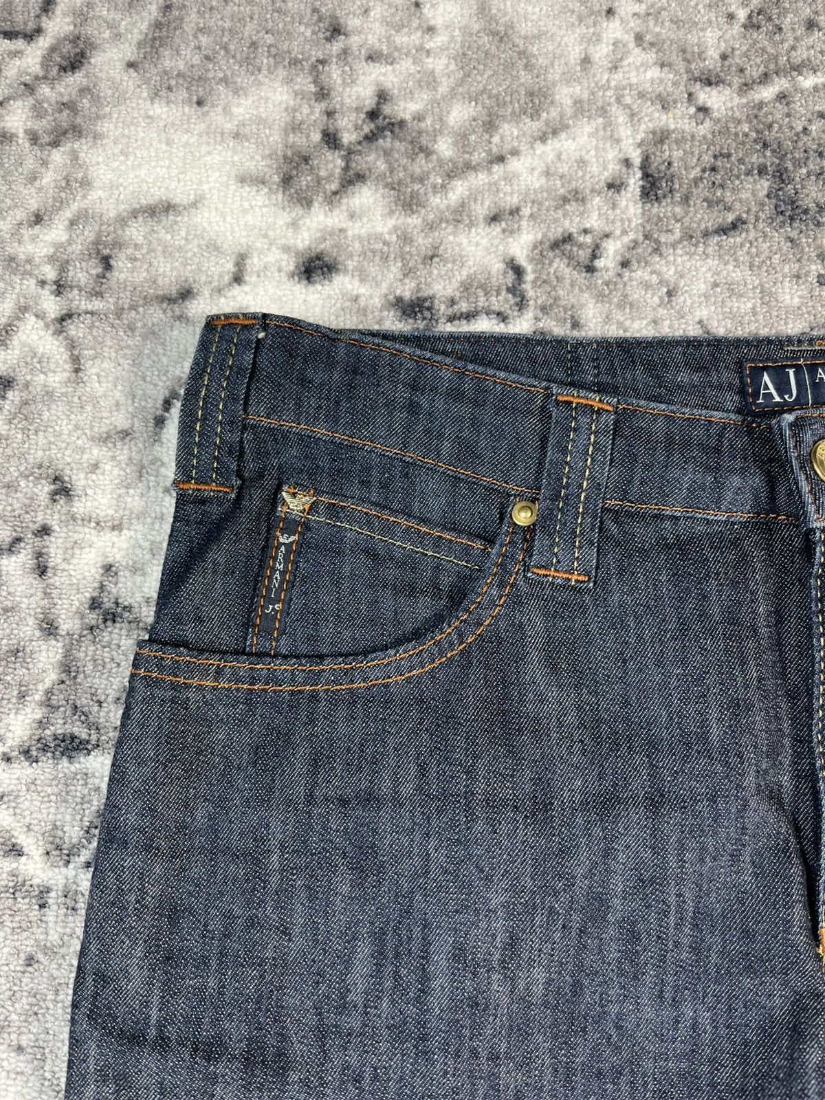 Armani Armani Jeans AJ Metal Logo Indigo Denim Jeans Size US 30 / EU 46 - 4 Thumbnail