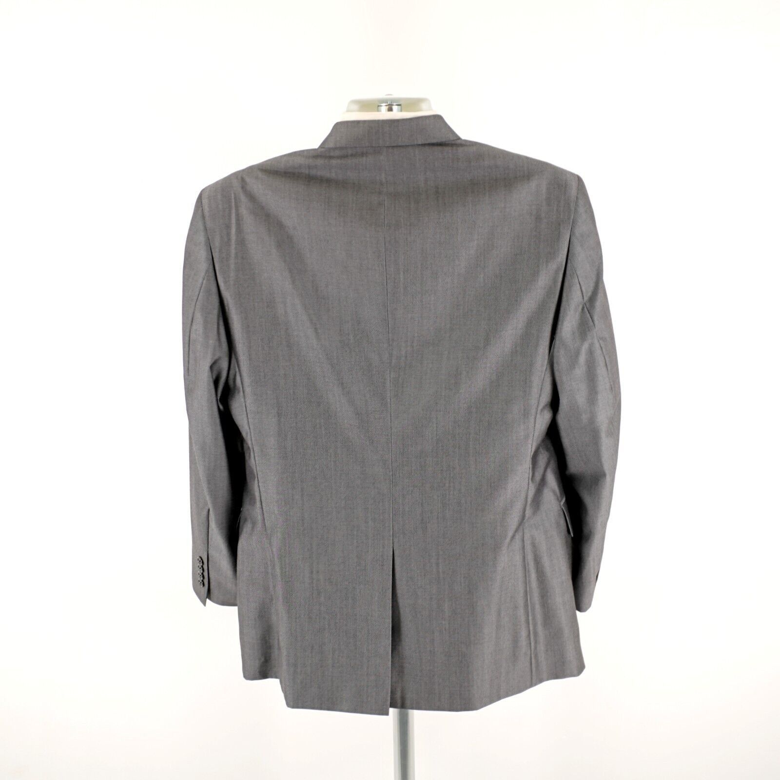 Jos. A. Bank Jos A Bank Signature Wool Silk Gray Herringbone 2 Button Bla Size 40R - 7 Thumbnail