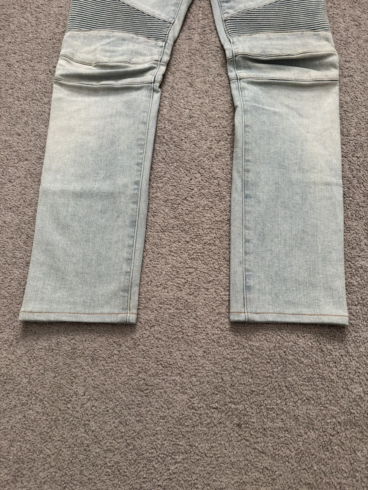 Balmain SS16 Balmain Olivier Rousteing Zip Biker Denim Jeans Size US 30 / EU 46 - 5 Thumbnail