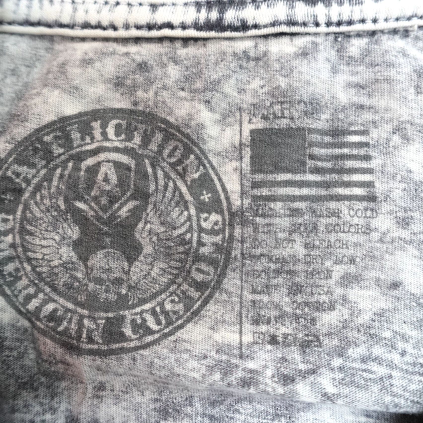 Affliction Affliction Shirt L Gray Black Long Sleeve Double Sided Live Fast Size US L / EU 52-54 / 3 - 4 Thumbnail