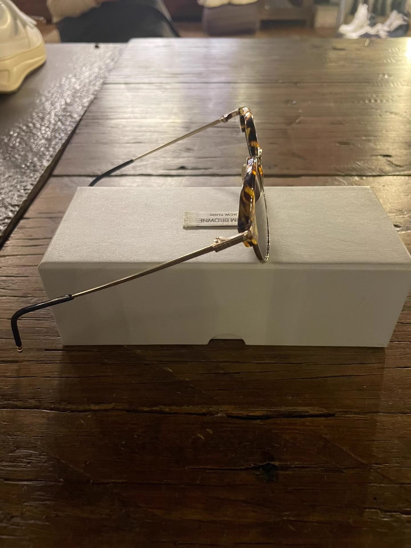 Thom Browne Thom Browne Tokyo amber gold-rimmed sunglasses. Ｑ25 Size ONE SIZE - 7 Thumbnail