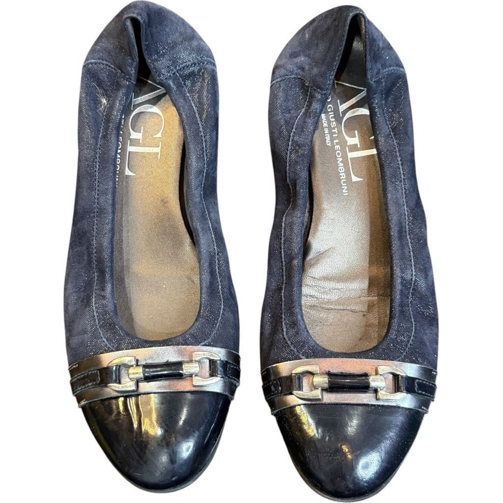 AGLINI AGL Attilio Giusti Leombruni Monika Suede Patent Leather Ita Size US 10.5 / IT 40.5 - 1 Thumbnail