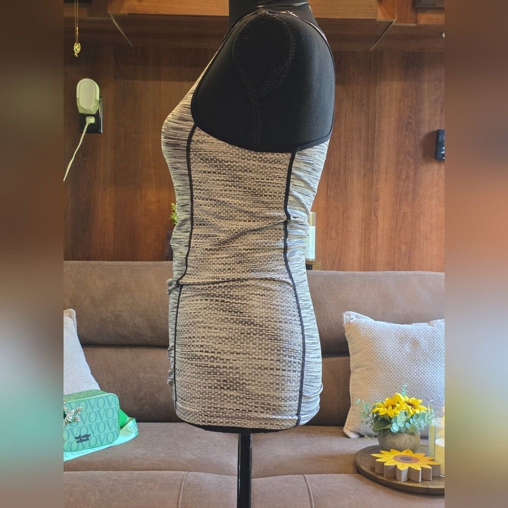 READYMADE Women's Black And White Sleeveless Workout Top Size S / US 4 / IT 40 - 2 Thumbnail