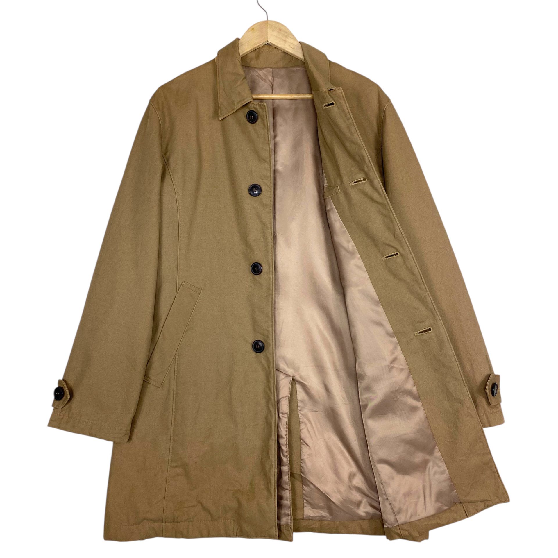 Japanese Brand 💥PPFM BIEGE SINGLE BREAST COAT JACKET Size US M / EU 48-50 / 2 - 1 Thumbnail