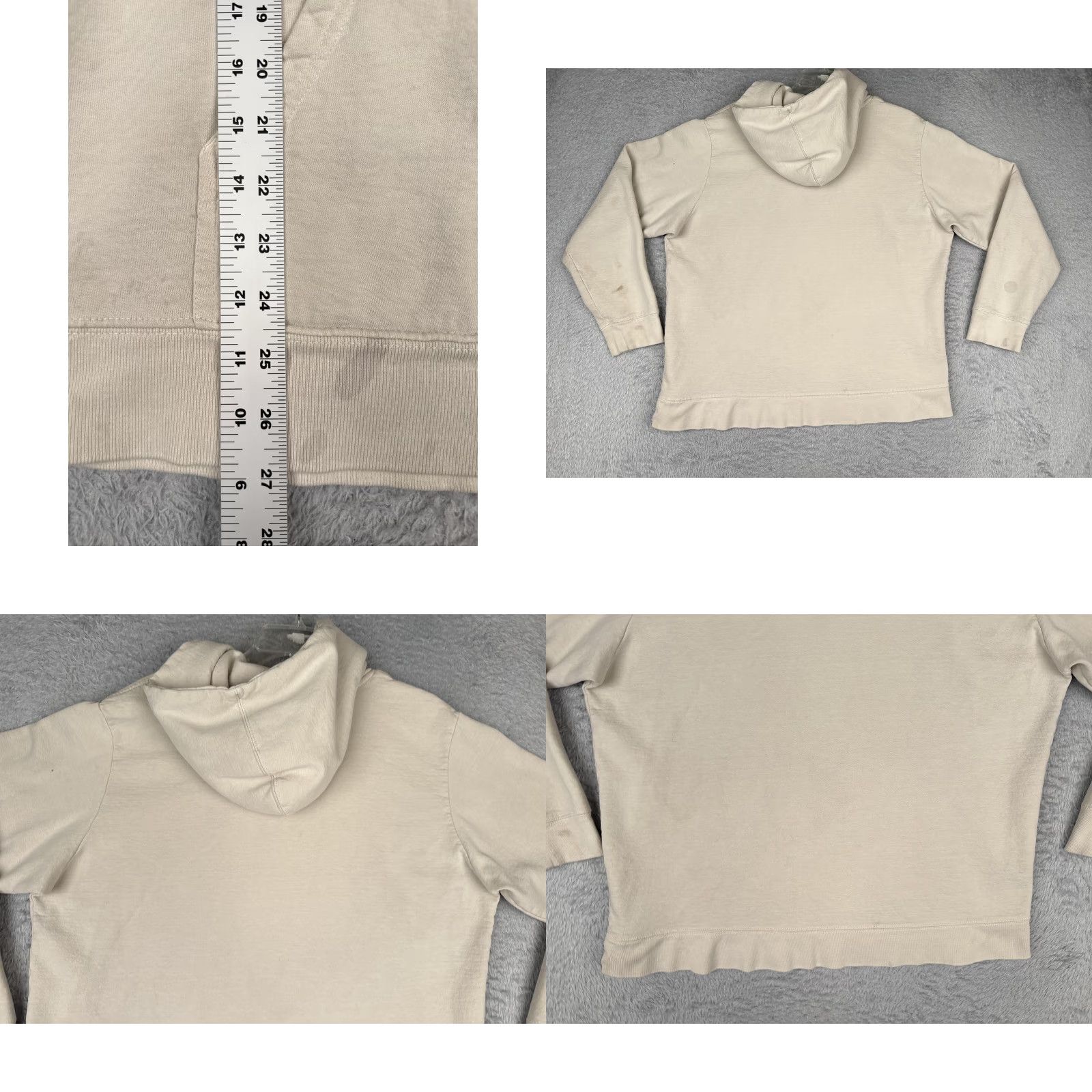 The North Face The North Face Hoodie Mens XL Beige Logo Pullover Fleece Sweatshirt Outdoor Size US XL / EU 56 / 4 - 9 Thumbnail