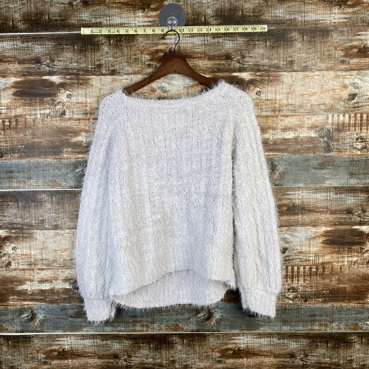 Homespun Knitwear × Japanese Brand DL Anne Basket Gray Mohair Knitwear #C1115 Size L / US 10 / IT 46 - 12 Thumbnail