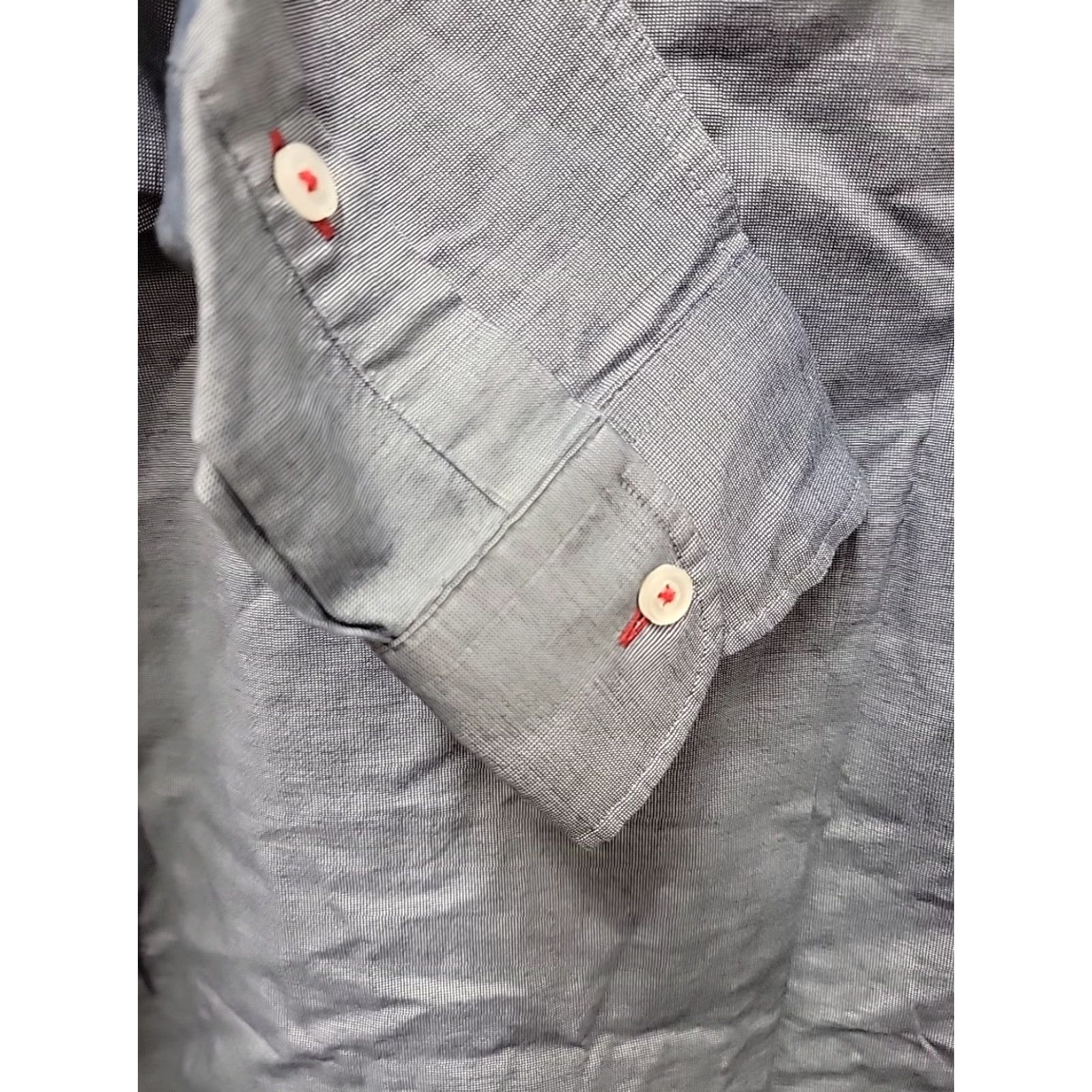 UNTUCKit UNTUCKit Shirt Mens M Gray Long Sleeve Button-Up Size US M / EU 48-50 / 2 - 5 Thumbnail